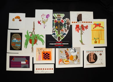 GROUP OF FOUR EDIE HARPER AND EIGHT BRETT HARPER SERIGRAPHS, PLUS A CHARLEY HARPER SERIGRAPH AND A