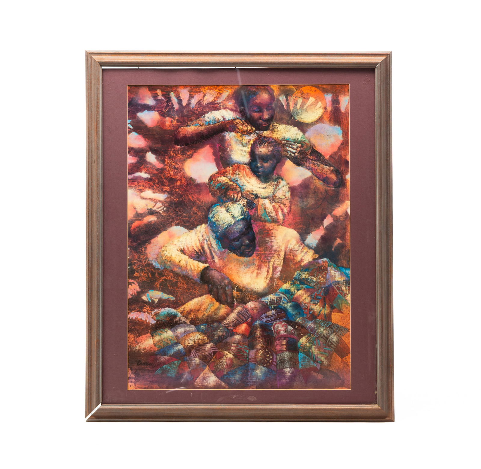 PAUL GOODNIGHT (AMERICAN, B. 1946) "LINKS OF LINEAGE" OFFSET LITHOGRAPH ON PAPER. (1 of 3)