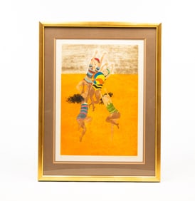 GRACIELA RODO BOULANGER (BOLIVIA, B.1935) COLORED LITHOGRAPH.