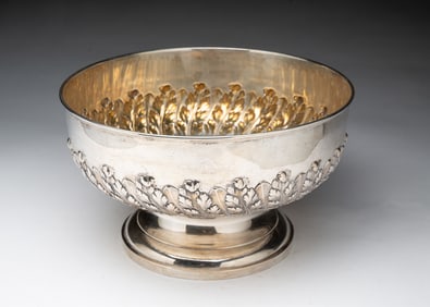 LEMOR 800 SILVER FOOTED BOWL.