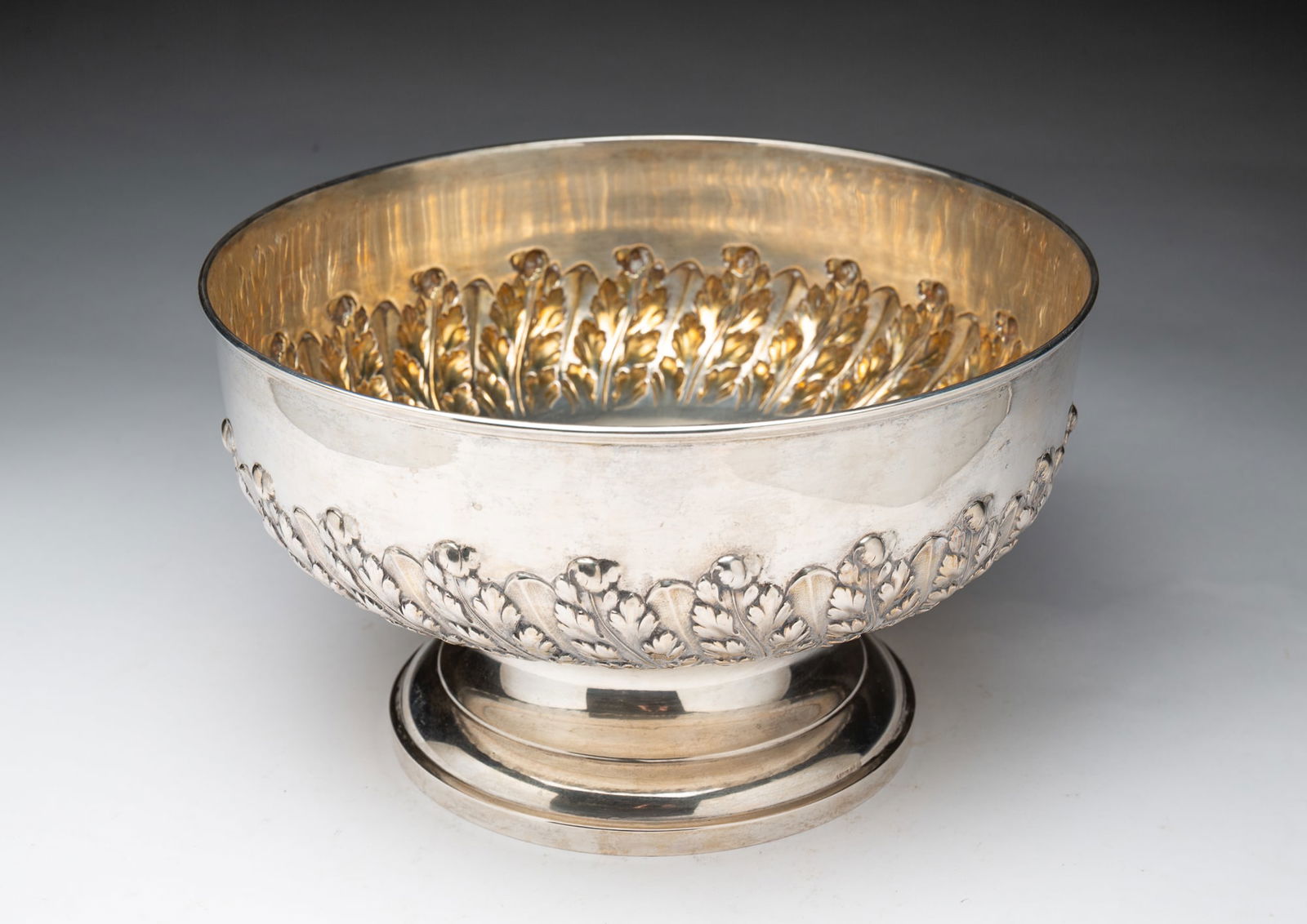 LEMOR 800 SILVER FOOTED BOWL. - 2