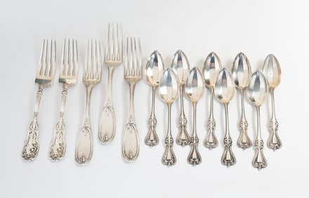 FOURTEEN AMERICAN STERLING SILVER ITEMS.