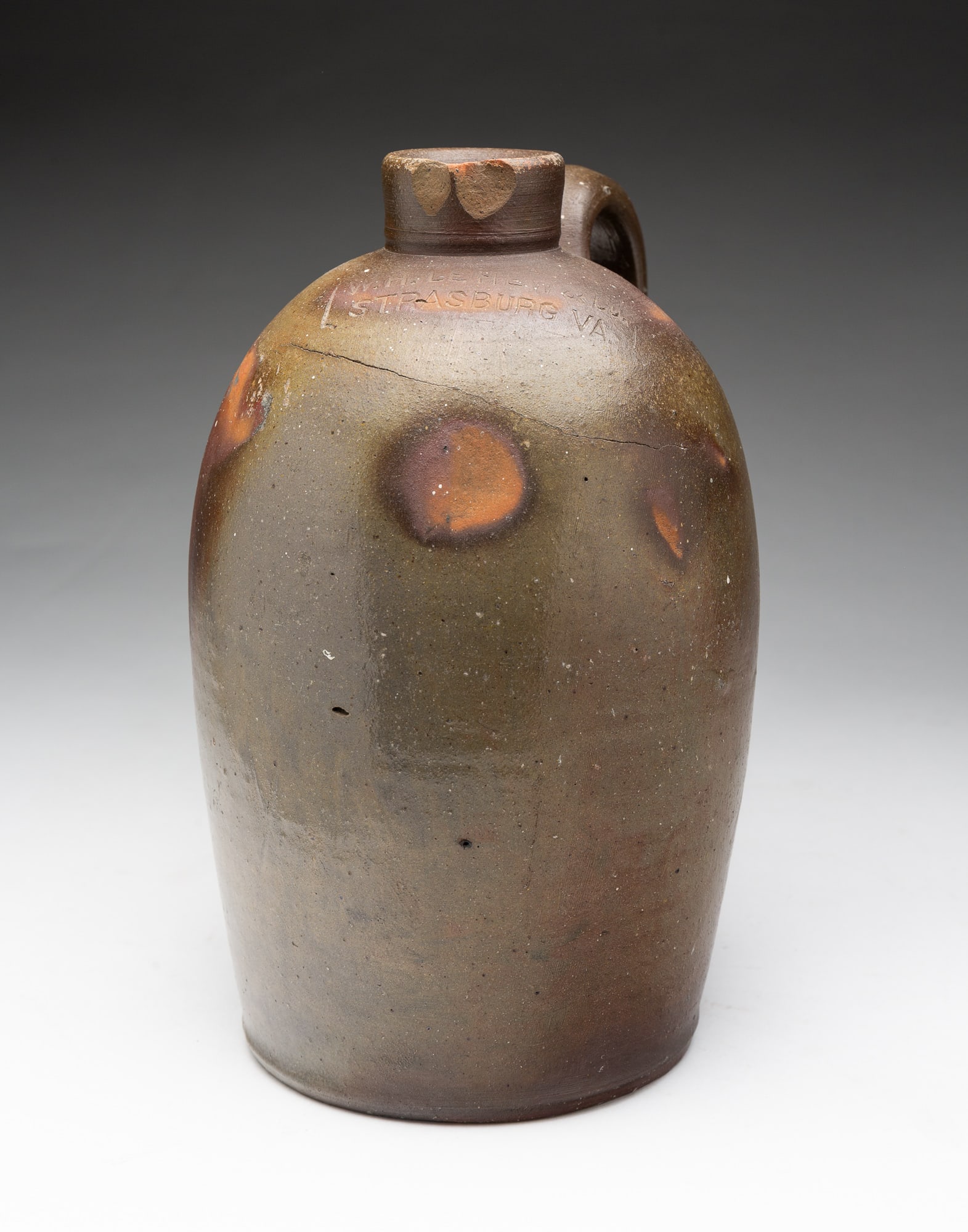 W. H. LEHEW & CO (STRASBURG, VIRGINIA) STONEWARE JUG. (1 of 5)