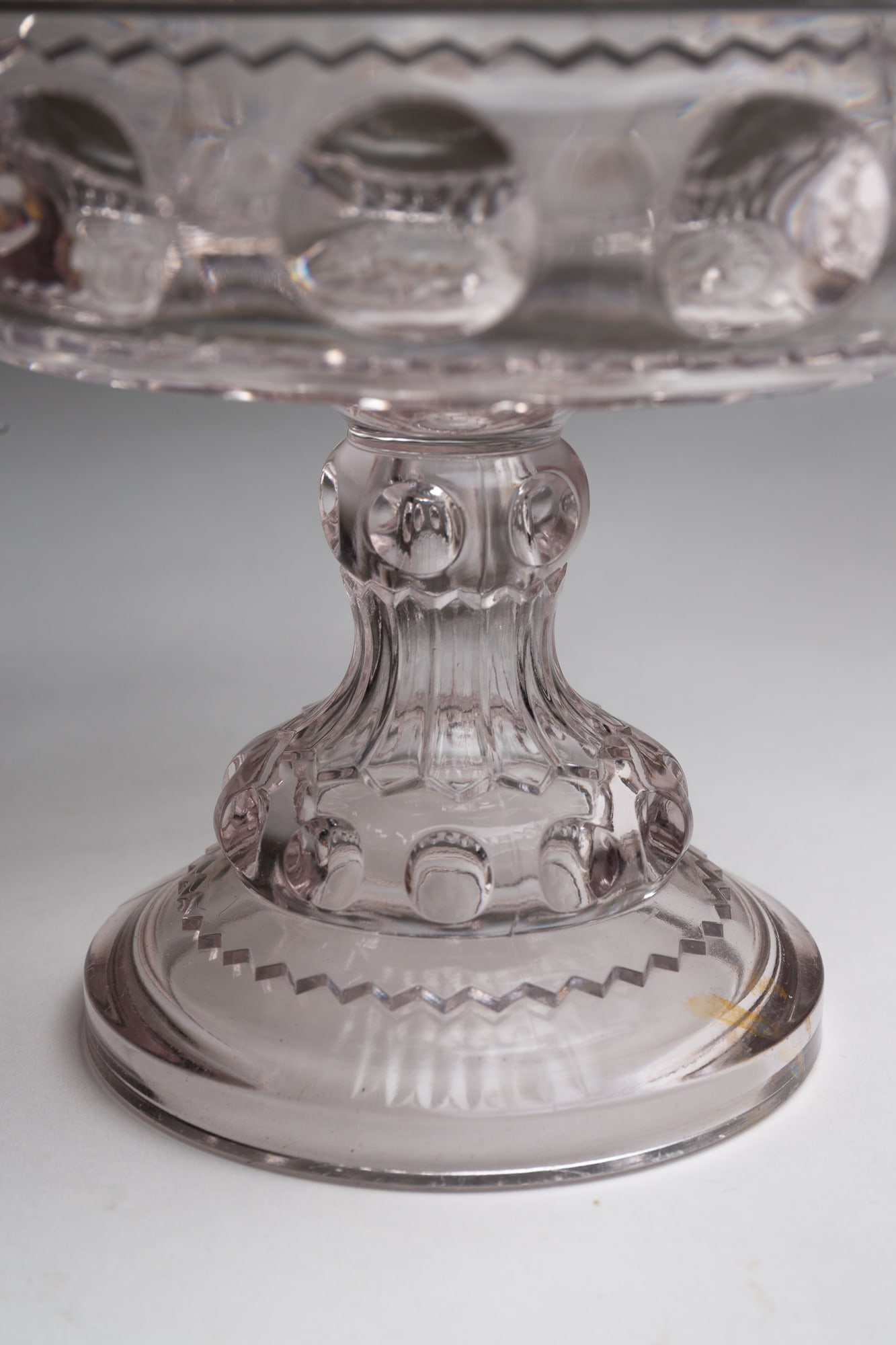 NINE AMERICAN PATTERN GLASS COMPOTES. - 7