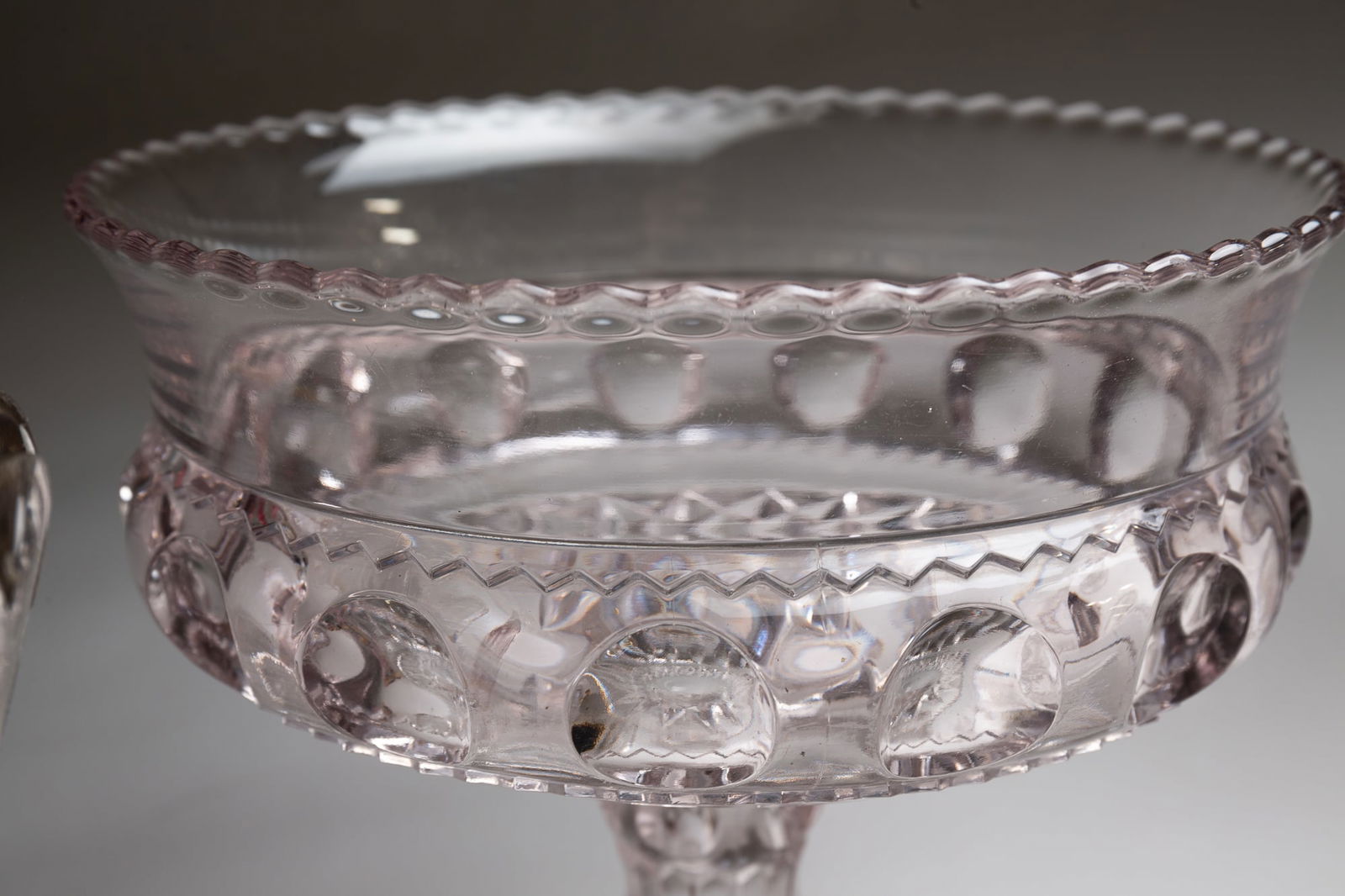 NINE AMERICAN PATTERN GLASS COMPOTES. - 8