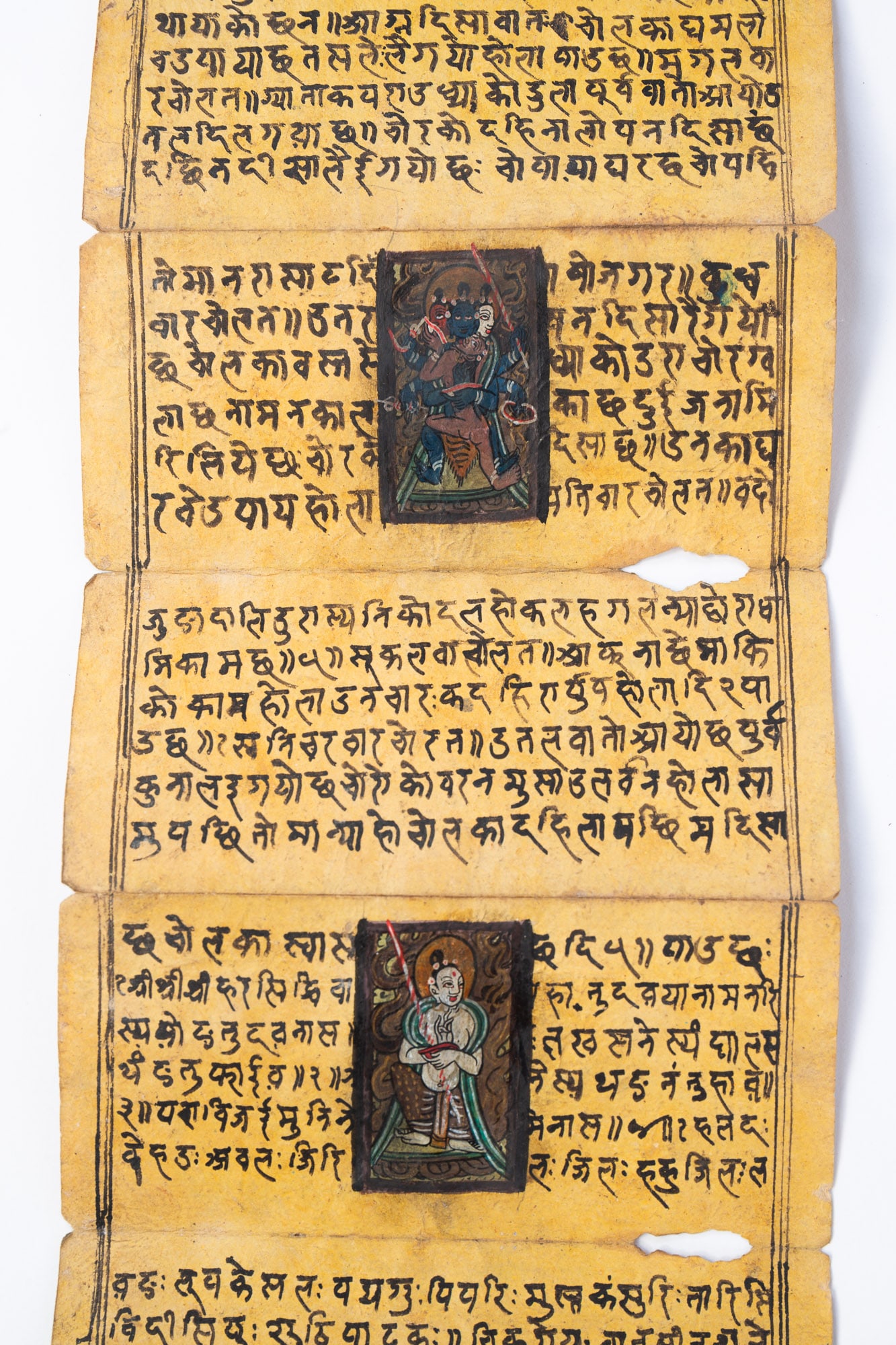 FOLDING BUDDHIST MANUSCRIPT. - 3