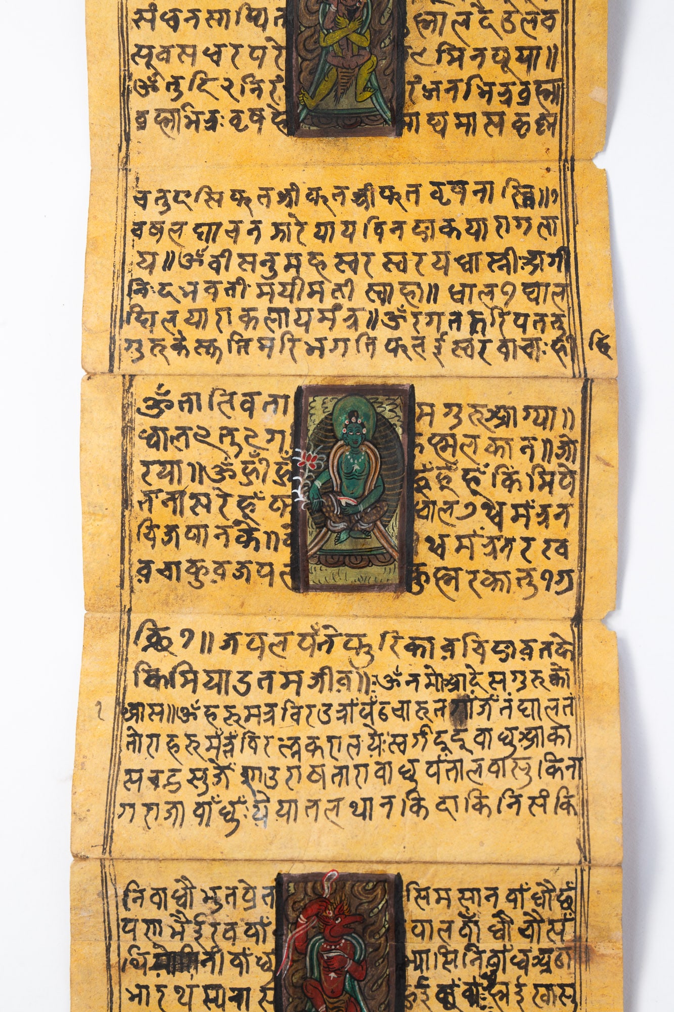 FOLDING BUDDHIST MANUSCRIPT. - 5