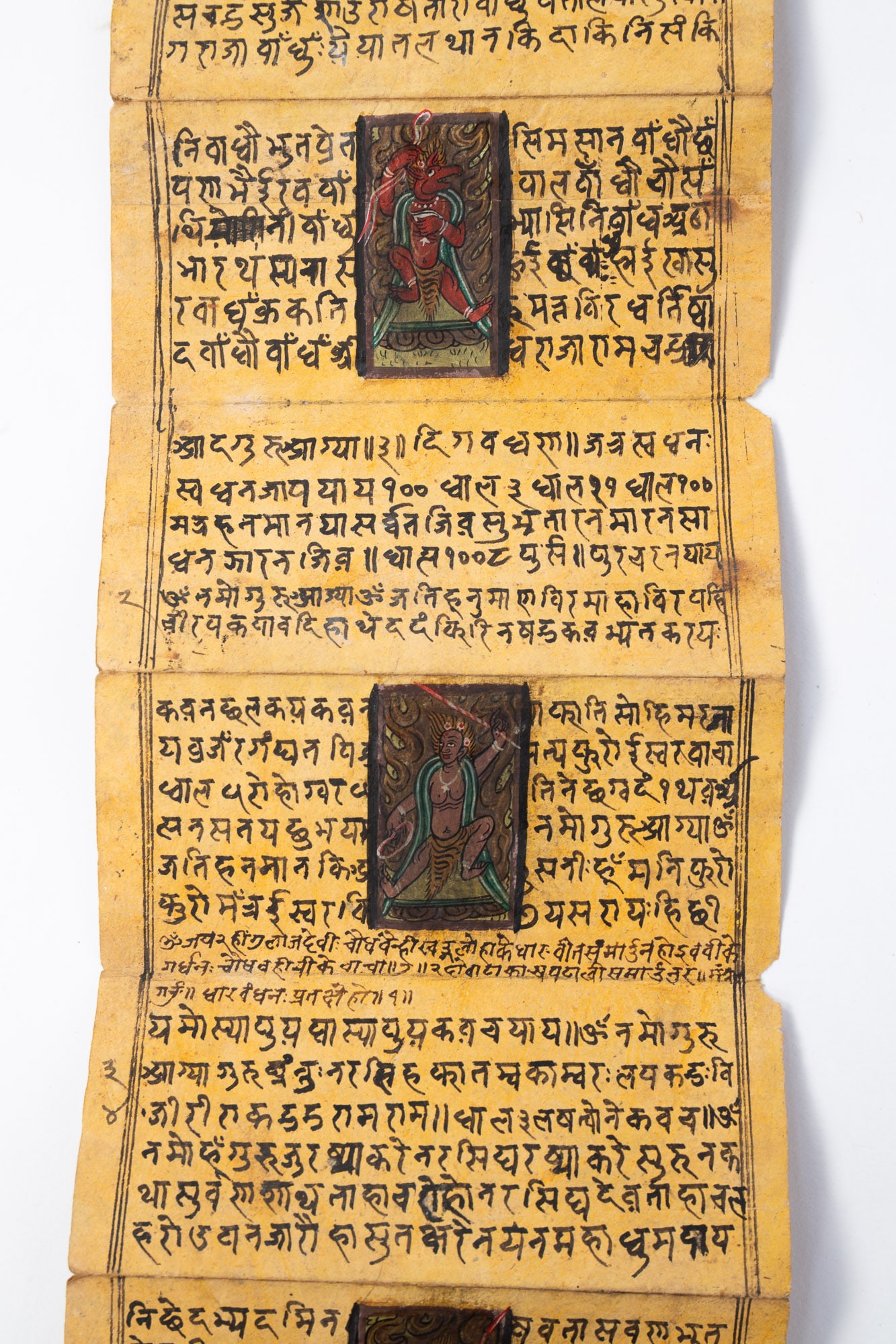 FOLDING BUDDHIST MANUSCRIPT. - 6