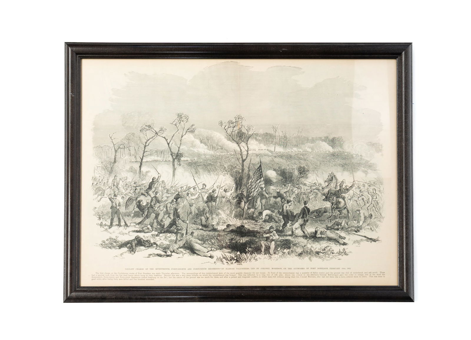 AMERICAN CIVIL WAR FORT DONELSON PRINT. (1 of 6)