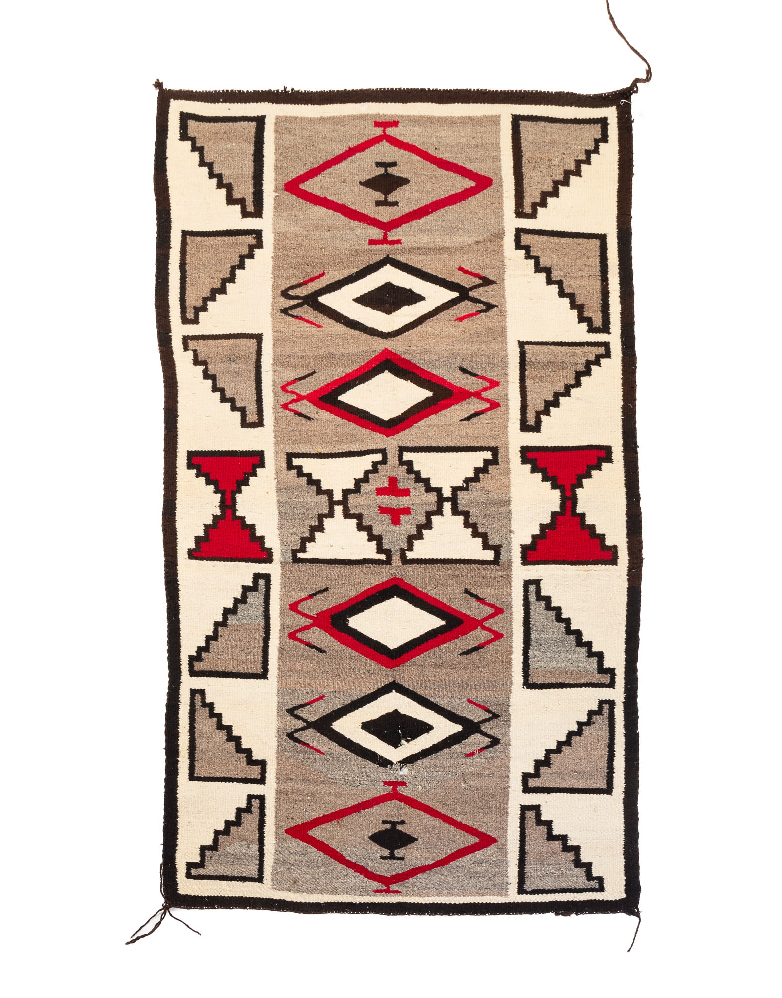 NAVAJO WOOL FLAT WEAVE RUG. (1 of 4)