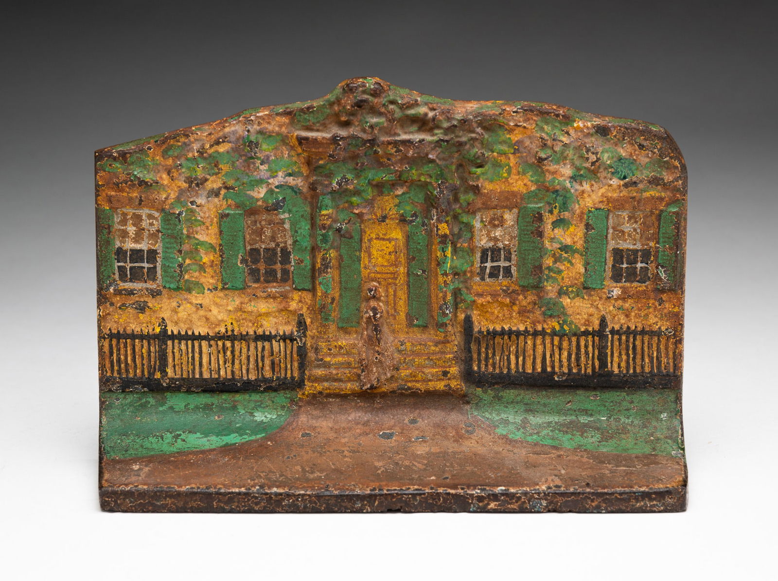 EASTERN SPECIALTY MFG. CO. (LANCASTER, PENNSYLVANIA) PAINTED CAST IRON DOORSTOP. (1 of 2)