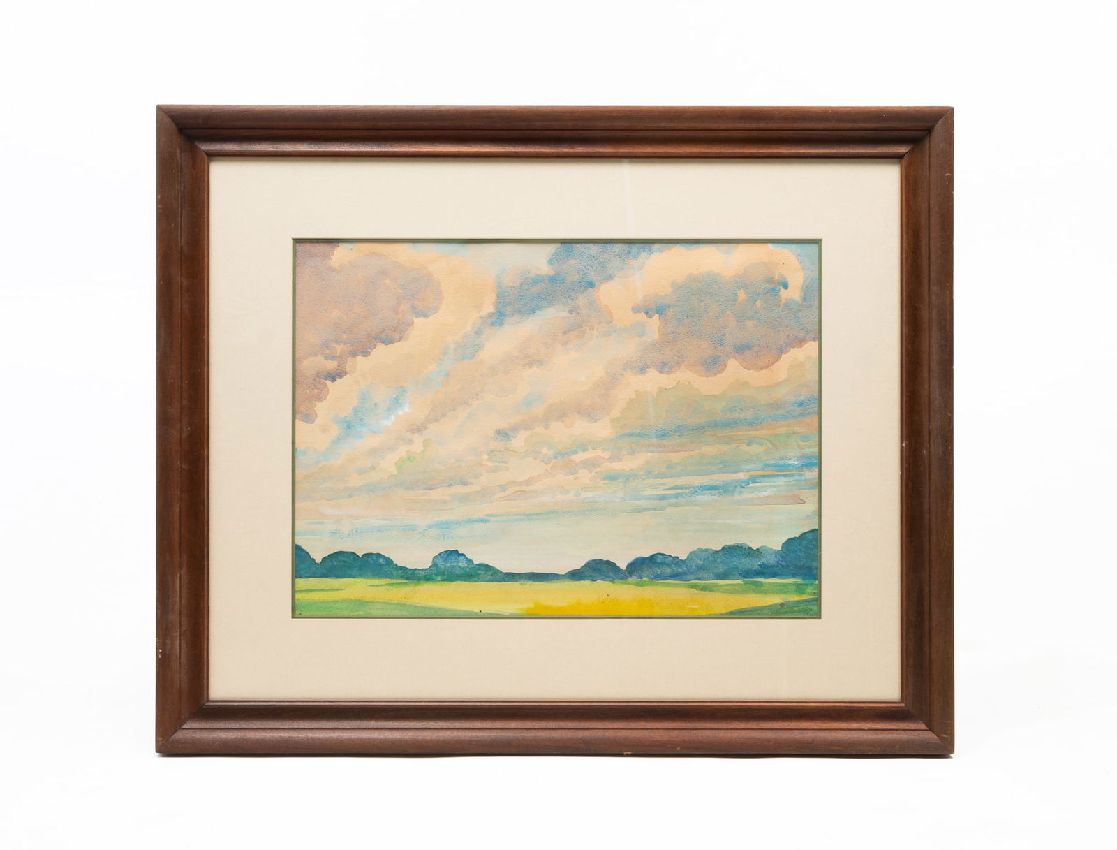 RALPH FANNING (AMERICAN, 1889-1971) "SUMMER SKY" WATERCOLOR. (1 of 3)