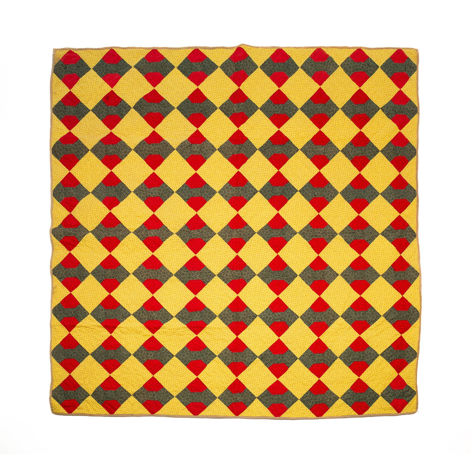 AMERICAN COTTON BOW TIE QUILT. (1 of 3)