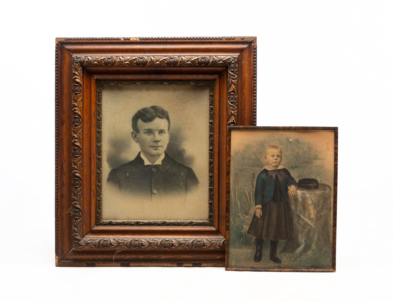 TWO FRAMED AMERICAN PORTRAITS. (1 of 6)