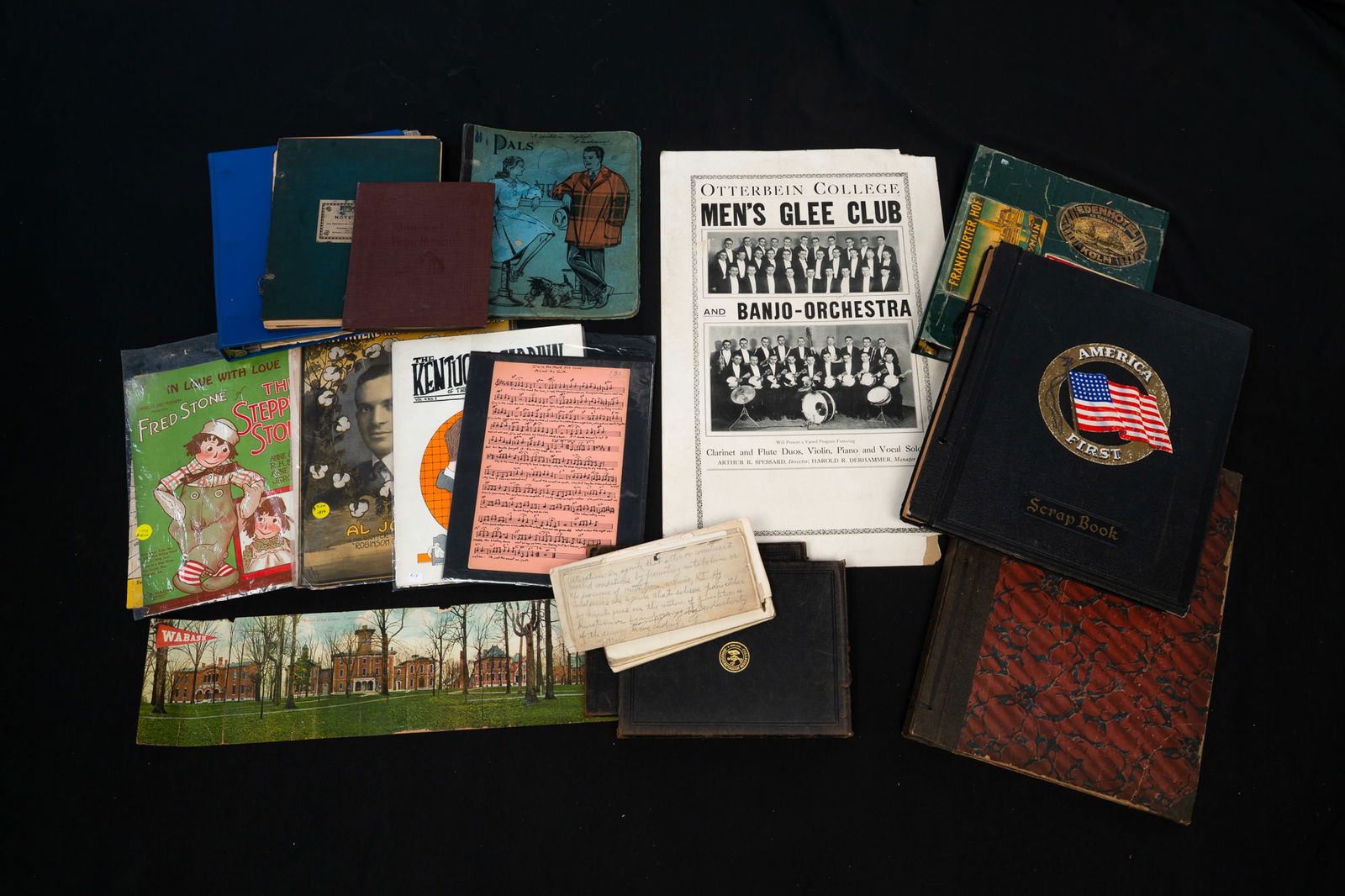 COLLECTION OF NOTEBOOKS AND SCRAPBOOKS. (1 of 8)