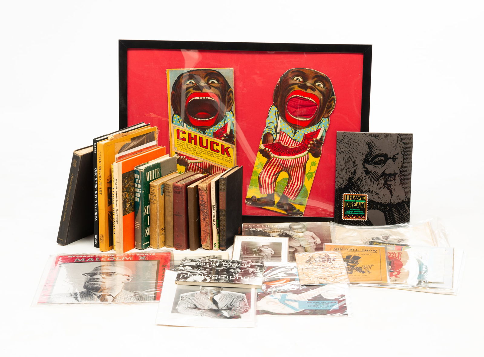 COLLECTION OF BOOKS AND EPHEMERA, INCL. E.D. MOREL (ENGLISH, 1873-1924) "THE BLACK MAN'S BURDEN". (1 of 8)