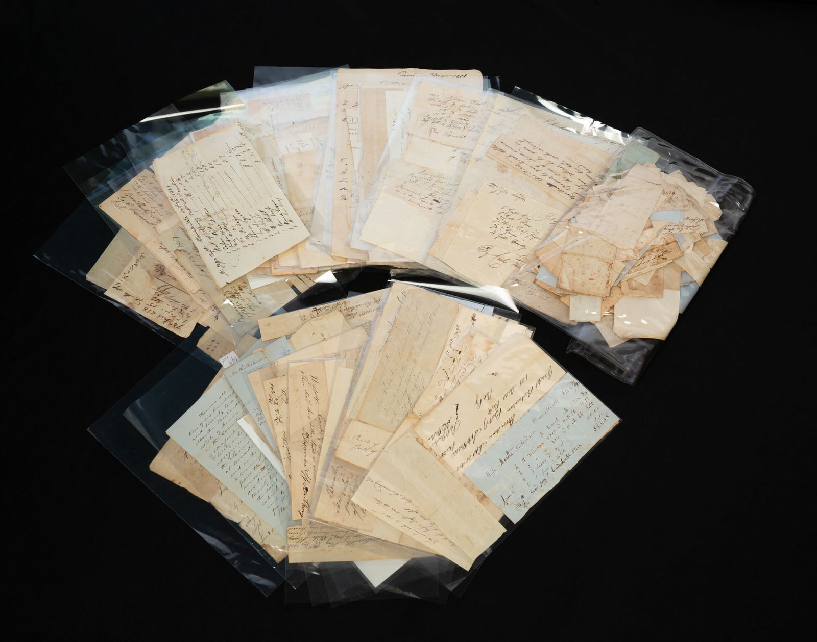 GROUP OF HANDWRITTEN EPHEMERA, INCL. LEDGERS. (1 of 15)