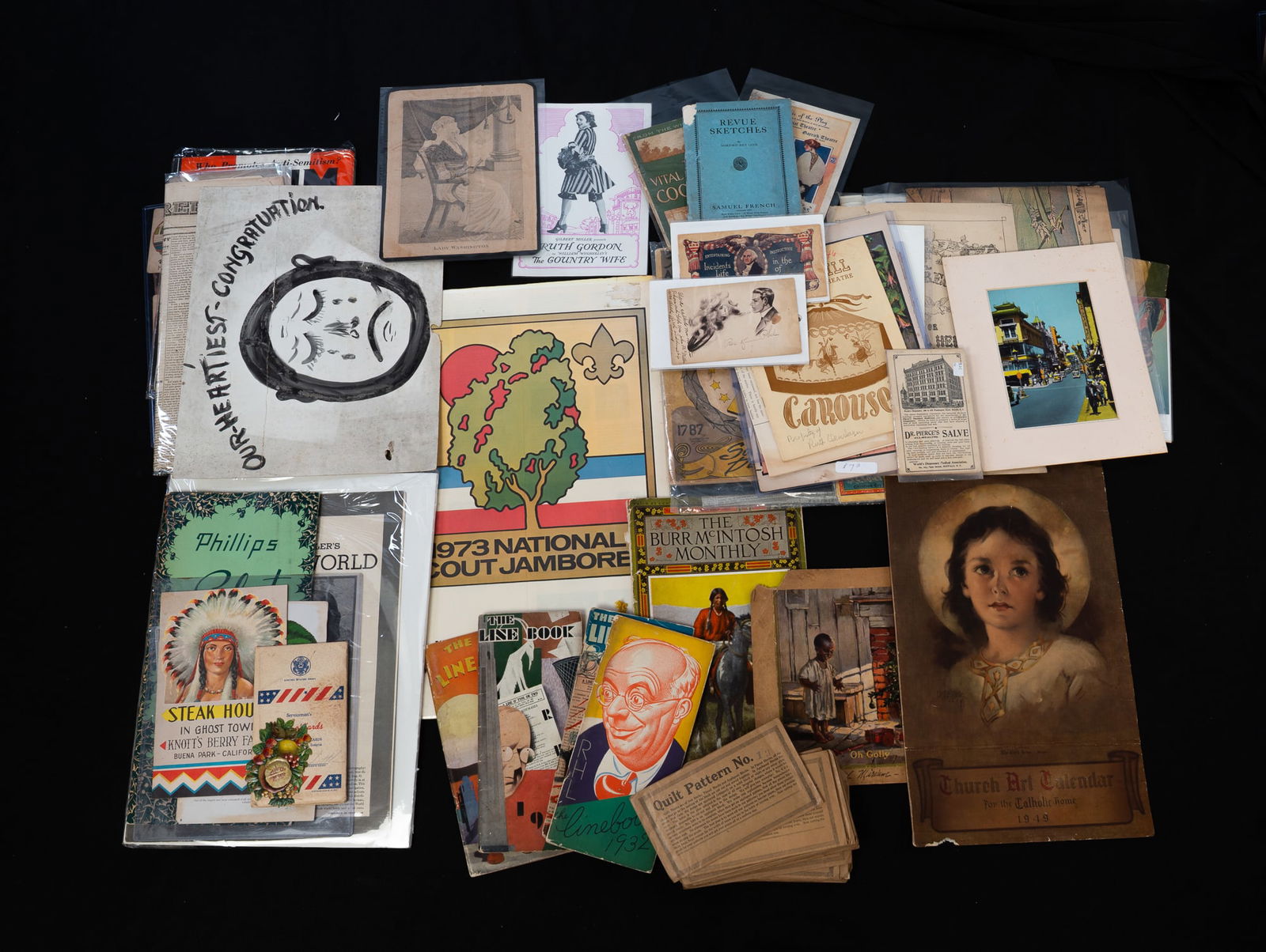 LARGE COLLECTION OF AMERICAN EPHEMERA. (1 of 7)