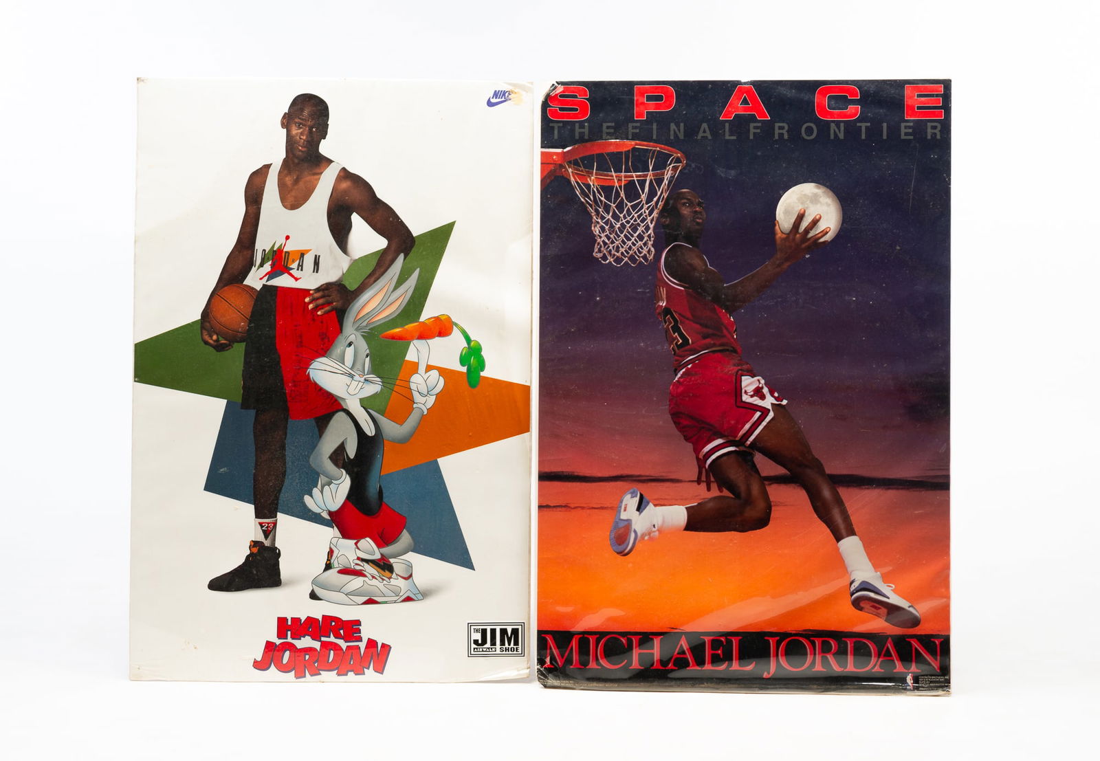 TWO MICHAEL JORDAN POSTERS.