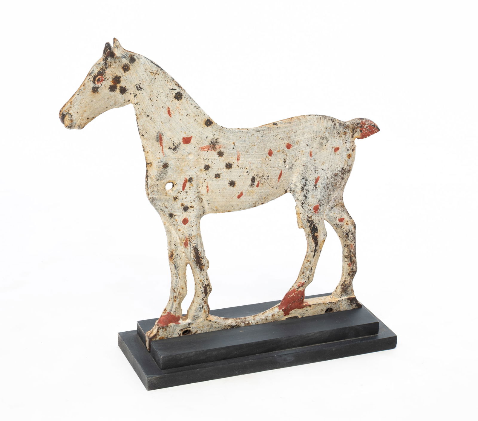 AMERICAN CAST IRON FULL-BODY HORSE WINDMILL WEIGHT. (1 of 4)