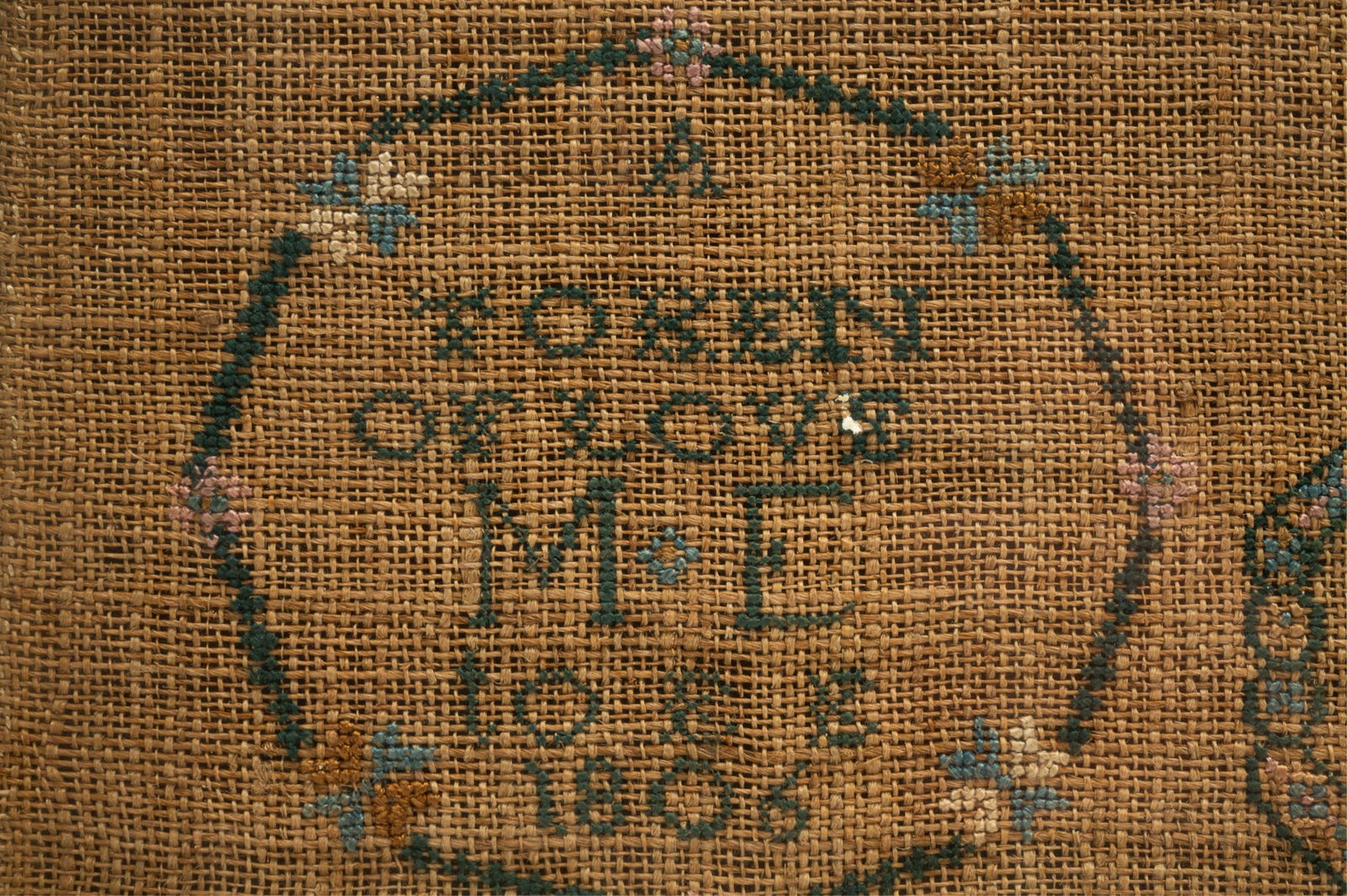 ELIZA ELDERD (AMERICAN) NEEDLEWORK SAMPLER, DATED 1806. - 3