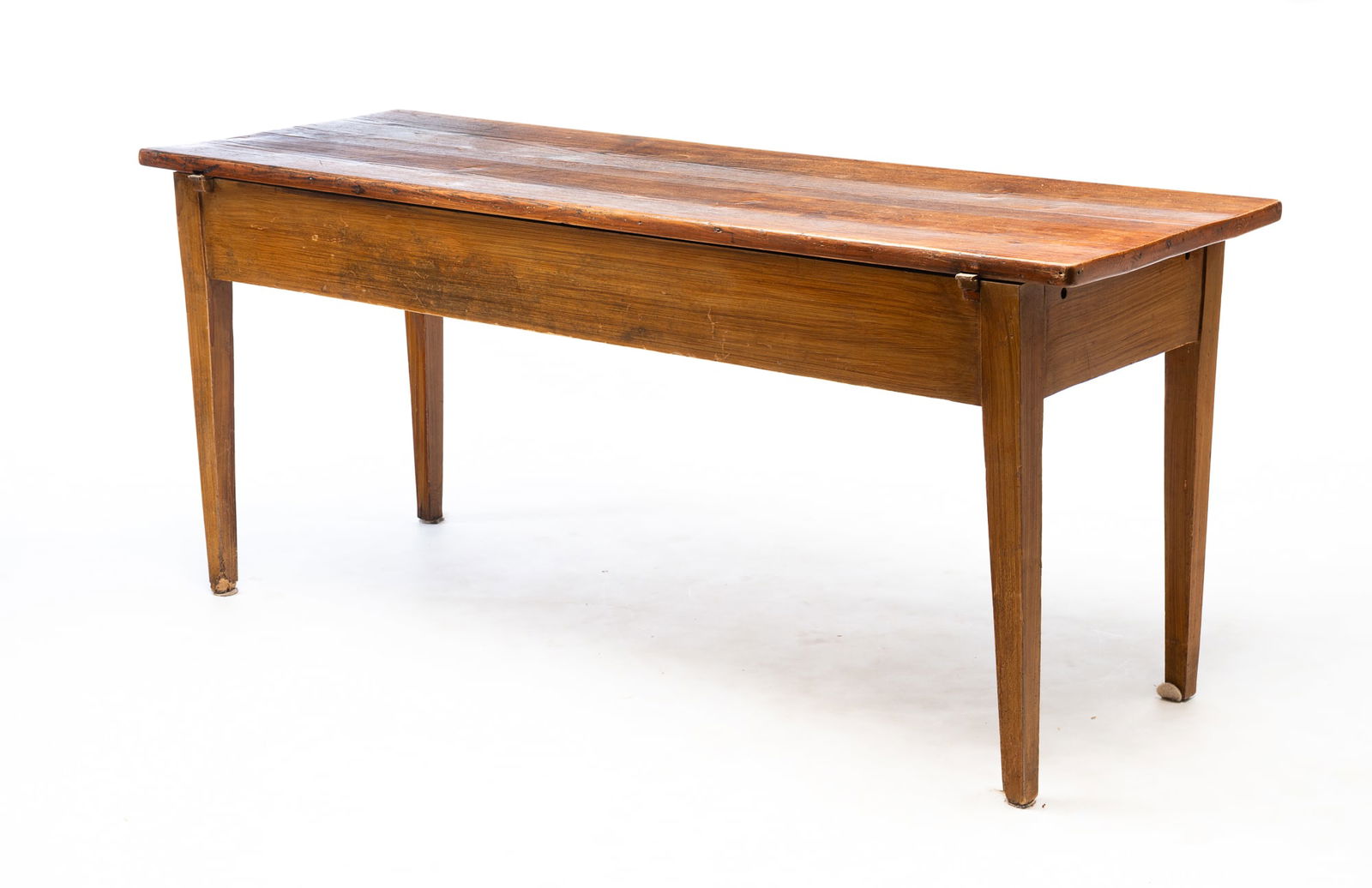 AMERICAN HEPPLEWHITE PINE TWO-DRAWER WORK TABLE. - 2