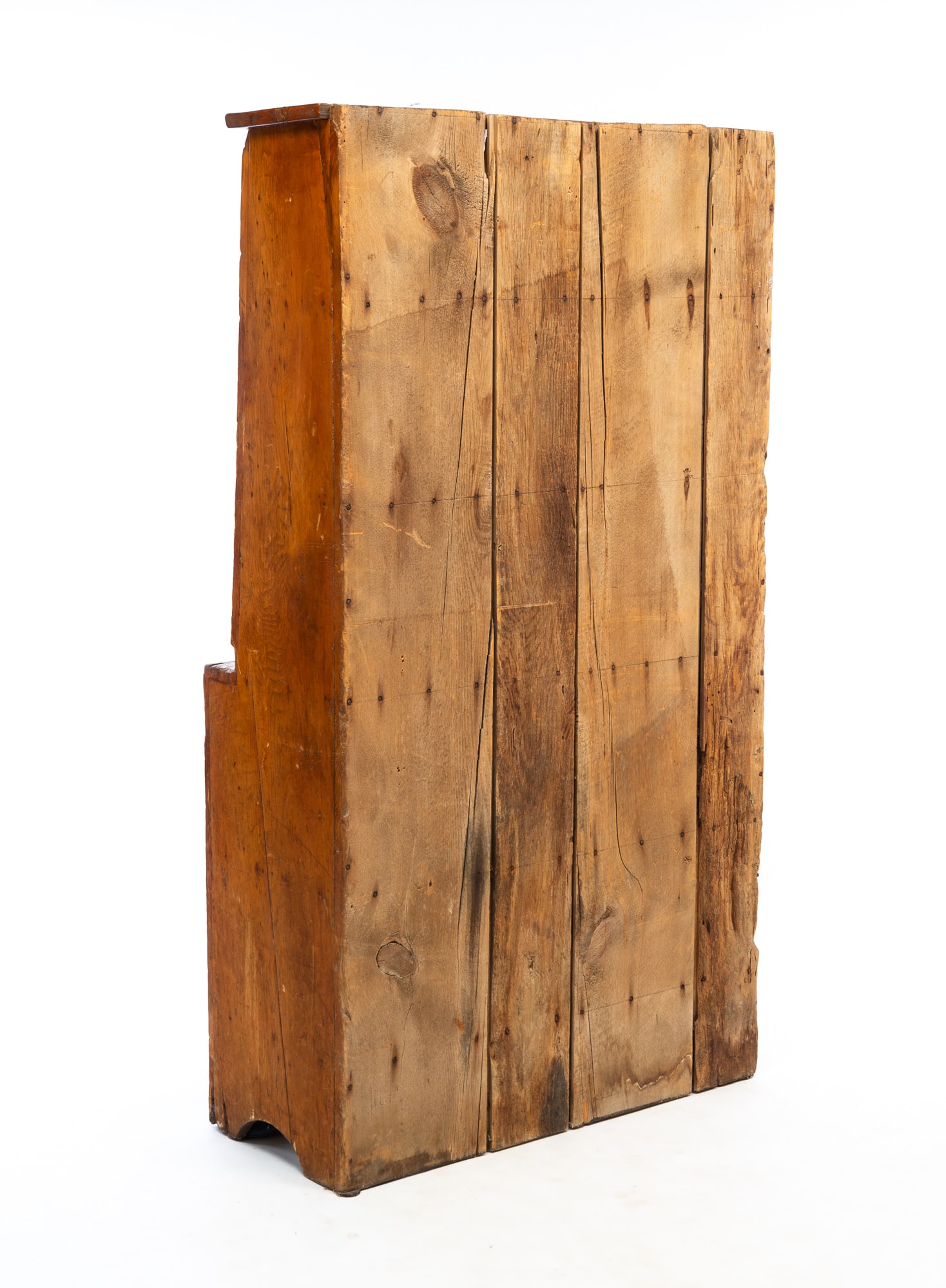 AMERICAN PINE STEPBACK CUPBOARD. - 6