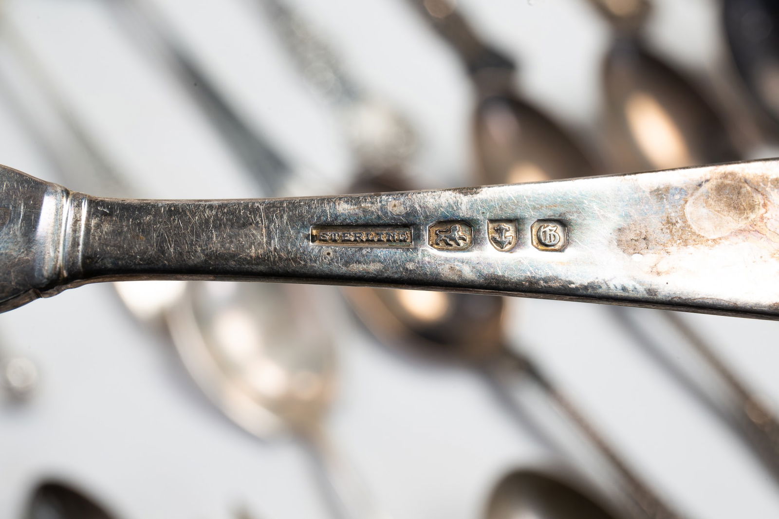 ASSORTED STERLING SILVER FLATWARE. Overall, 9"w. - 8