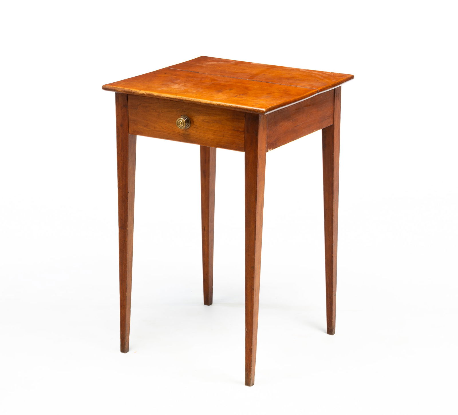 AMERICAN HEPPLEWHITE CHERRY STAND. 27.5"h. 18"w. 17.5"d. (1 of 5)