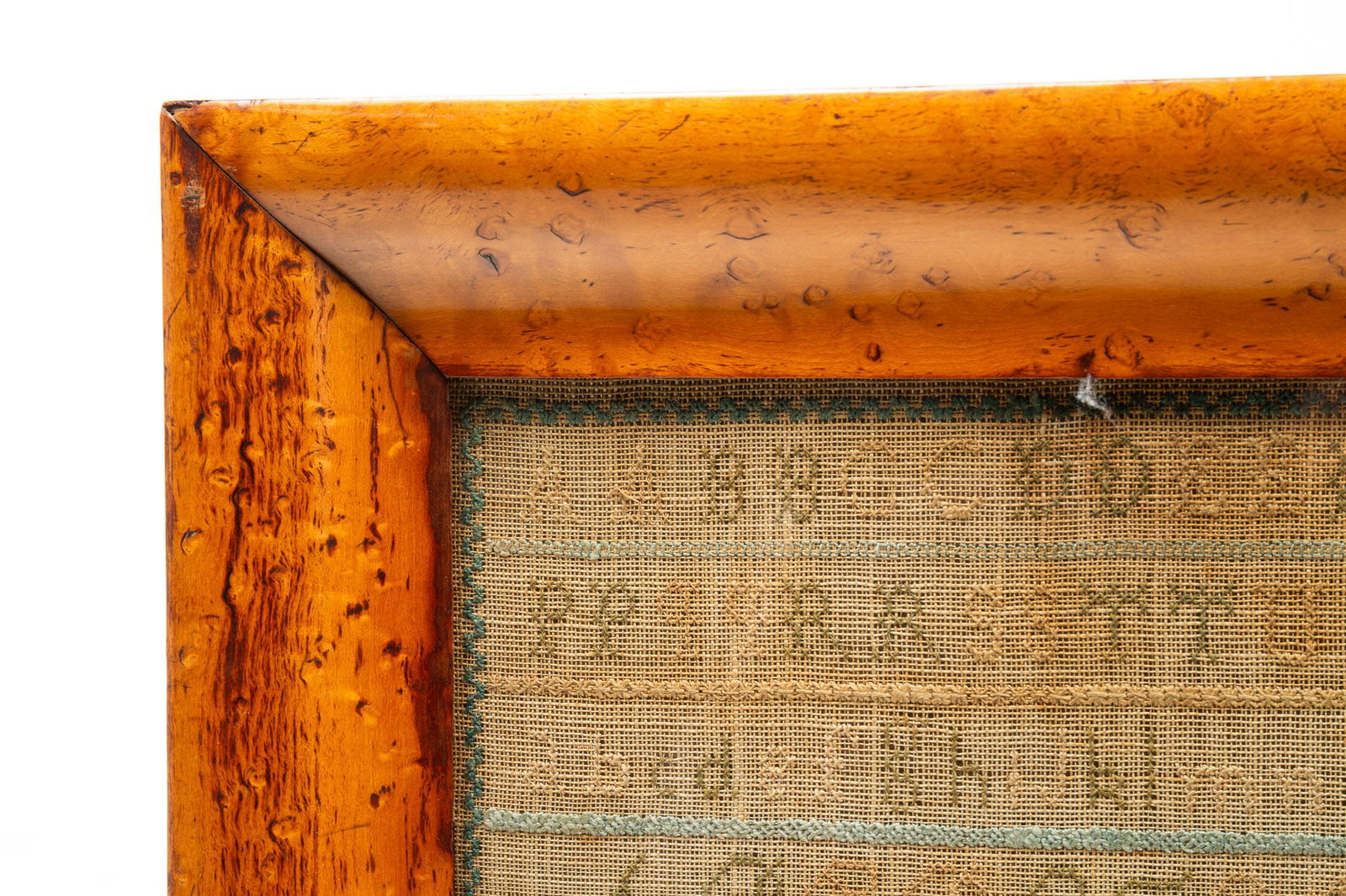 AMERICAN NEEDLEWORK SAMPLER. Frame, 21."h. 23.75"w. - 4