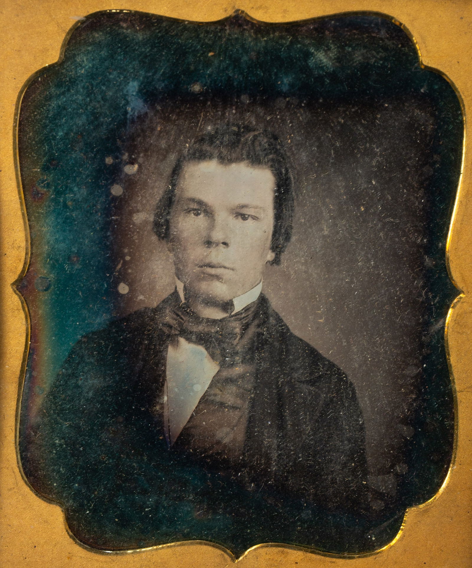 FIVE AMERICAN DAGUEREOTYPES. 3.5"h. - 2