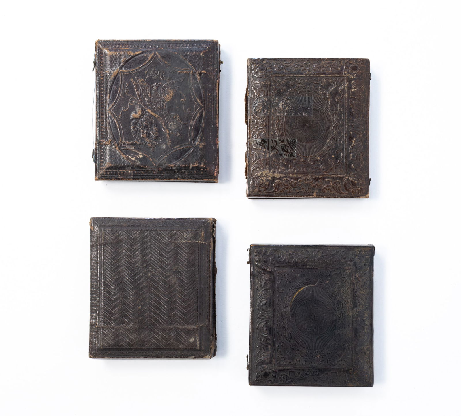 FIVE AMERICAN DAGUEREOTYPES. 3.5"h. - 5