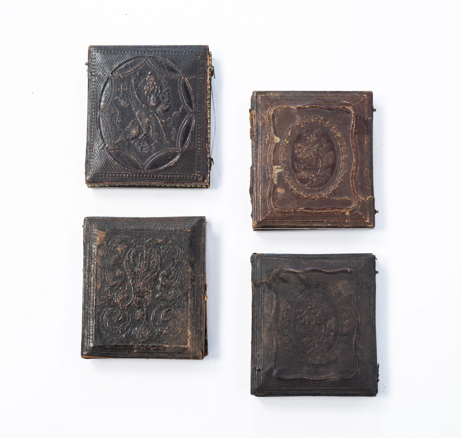 FIVE AMERICAN DAGUEREOTYPES. 3.5"h. - 6