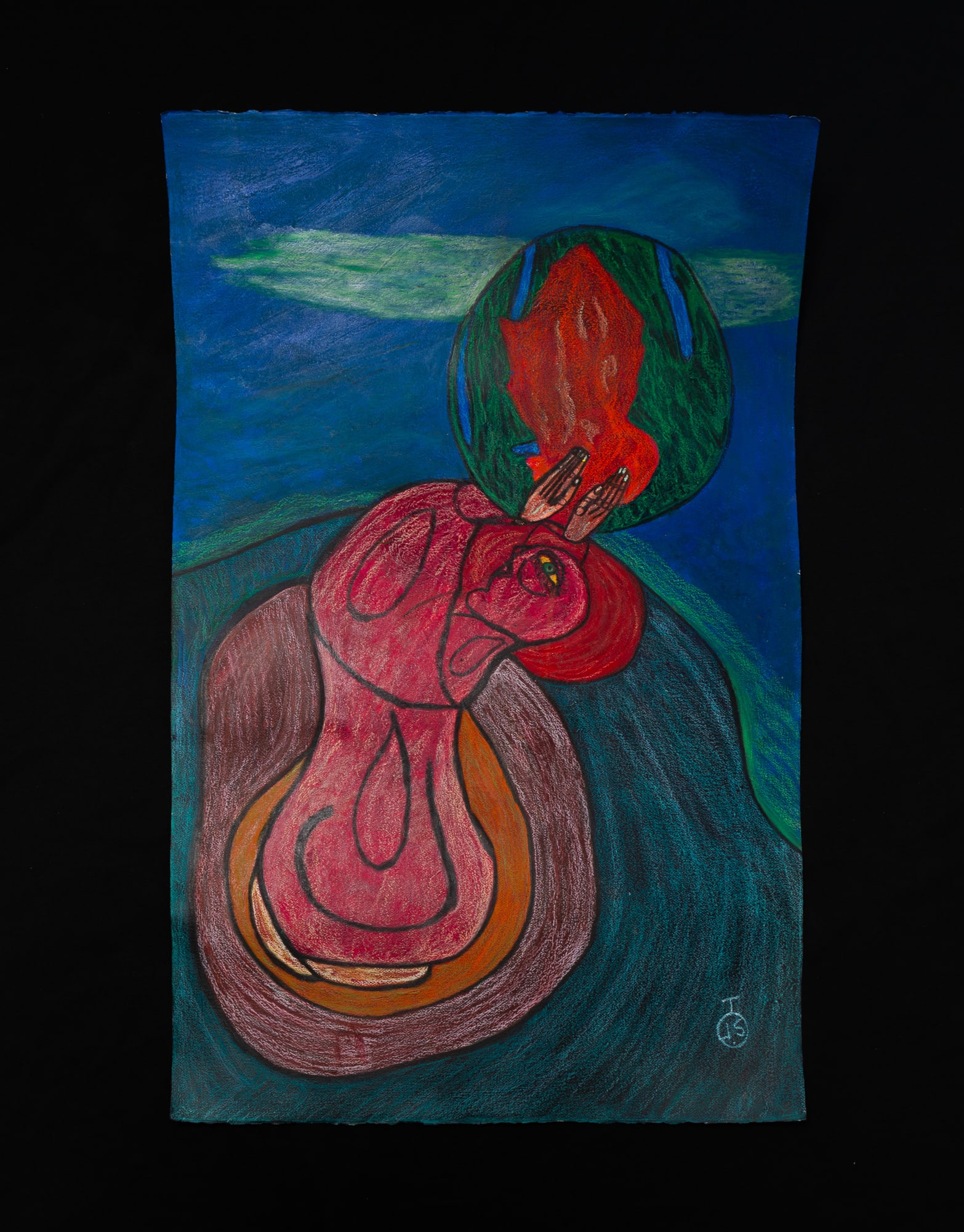 ANTHONY JOSEPH SALVATORE (YOUNGSTOWN, OHIO, 1938-1994) OUTSIDER ART "I PRAISE YOU; FOR WAVING YOUR (1 of 6)