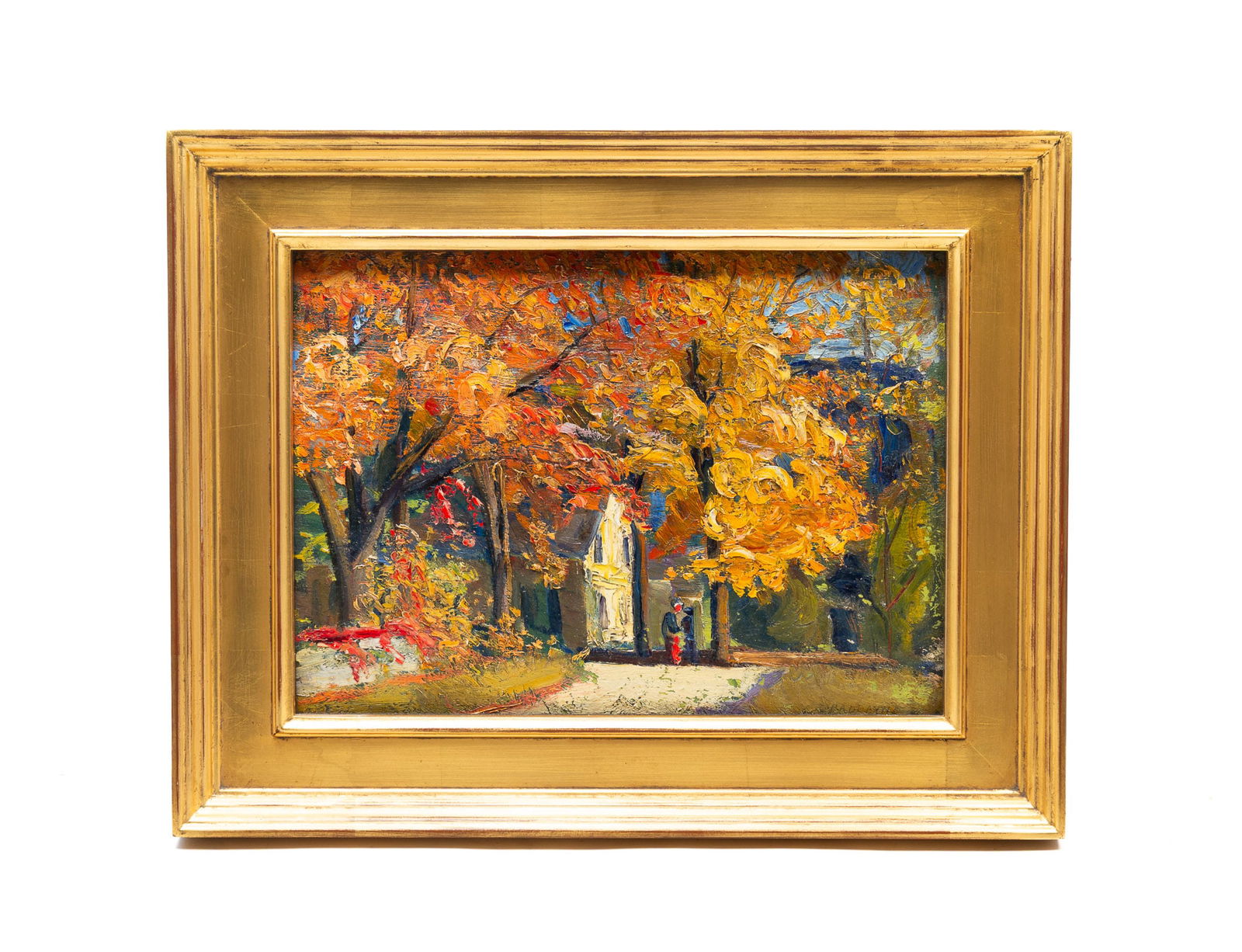 ROBERT OSBORNE CHADEAYNE (COLUMBUS, OHIO, 1897-1981) OIL ON BOARD LANDSCAPE IN HACKMAN FRAME., (1 of 4)