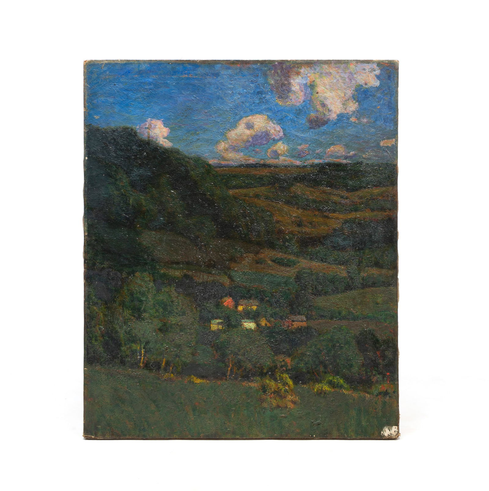 EDWARD PARKER HAYDEN (OHIO/NEW YORK/MASSACHUSETTS, 1858-1922) OIL ON CANVAS OF LANDSCAPE WITH (1 of 3)