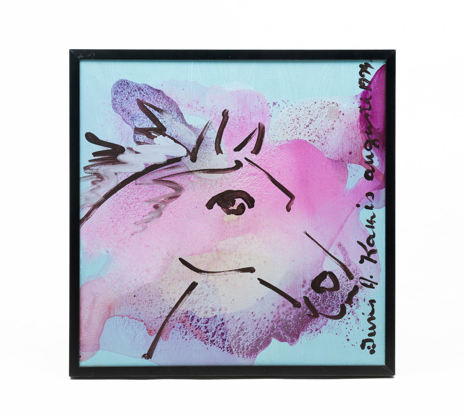 JURIS KAKIS (LATVIAN-AMERICAN, 20TH CENTURY) "REGINAS HORSE" OIL ON CANVAS, DATED 1993. Frame, (1 of 4)