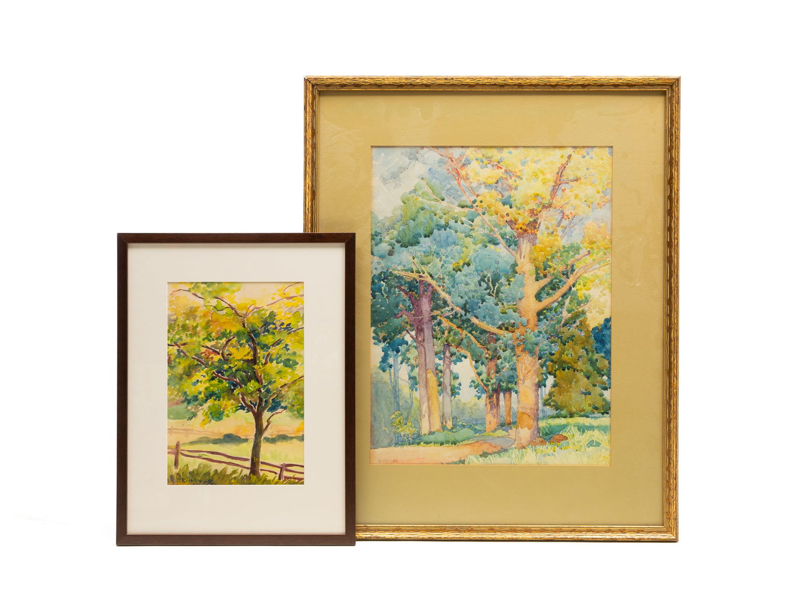 DORA K. LINLEY (CLEVELAND, OHIO, 20TH CENTURY) AND P.F. BRITTAN (AMERICAN, 20TH CENTURY), TWO (1 of 6)