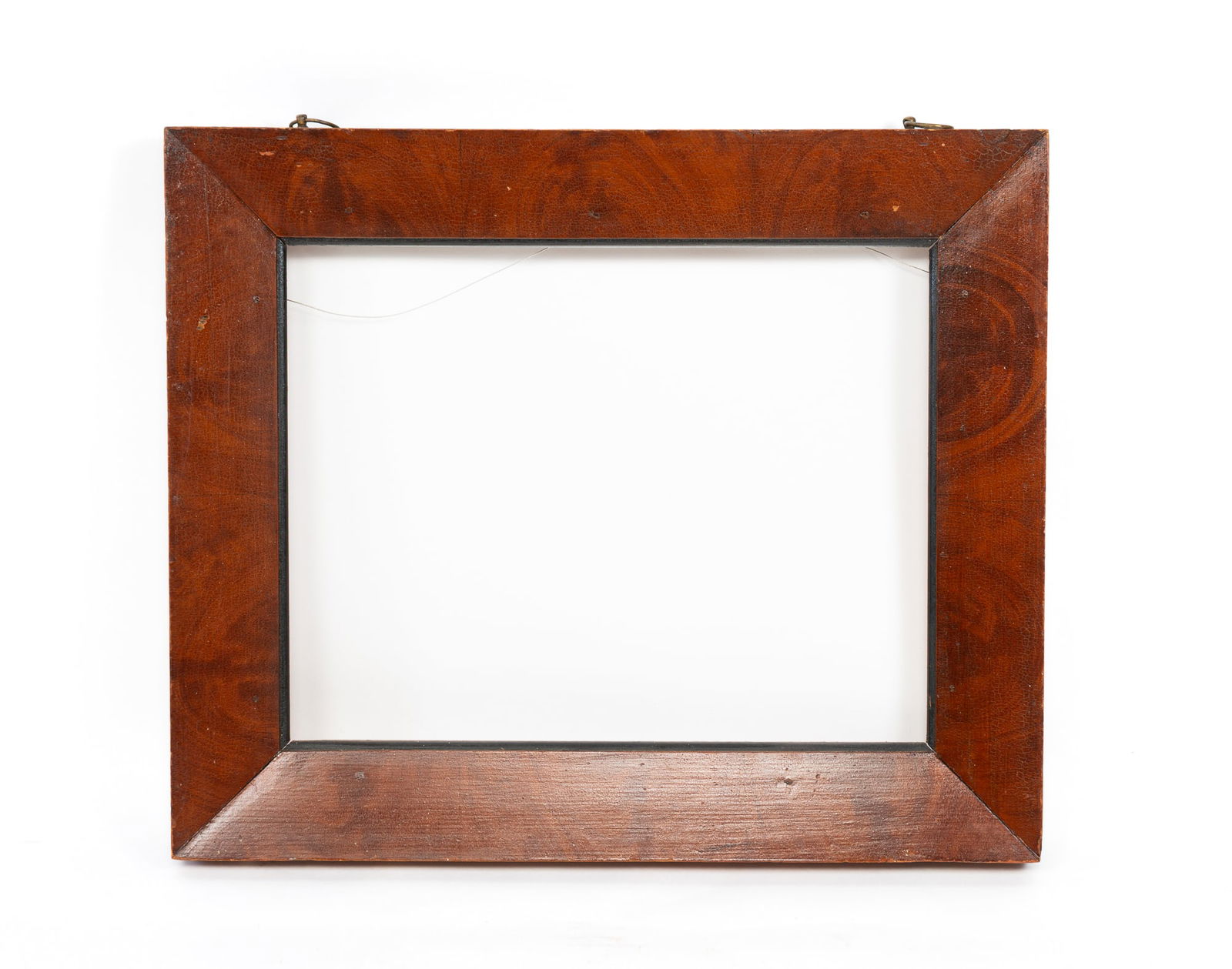 PAINT-DECORATED PINE PICTURE FRAME. Overall, 20.5"h. 24.25"w. (1 of 4)