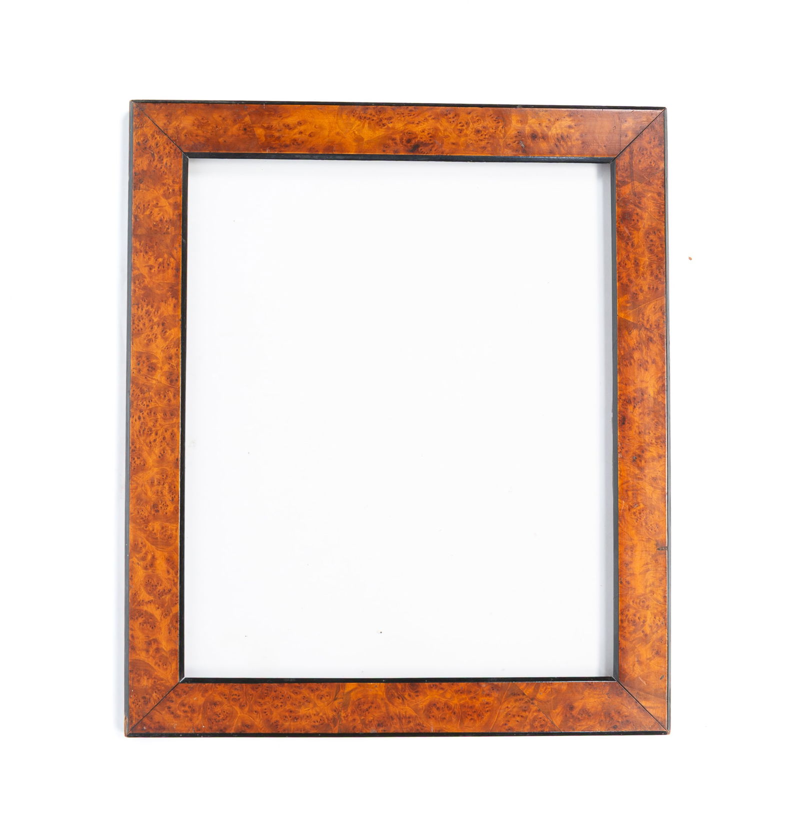 BURLWOOD PICTURE FRAME. Overall, 20.5"h. 17.5"w. (1 of 3)