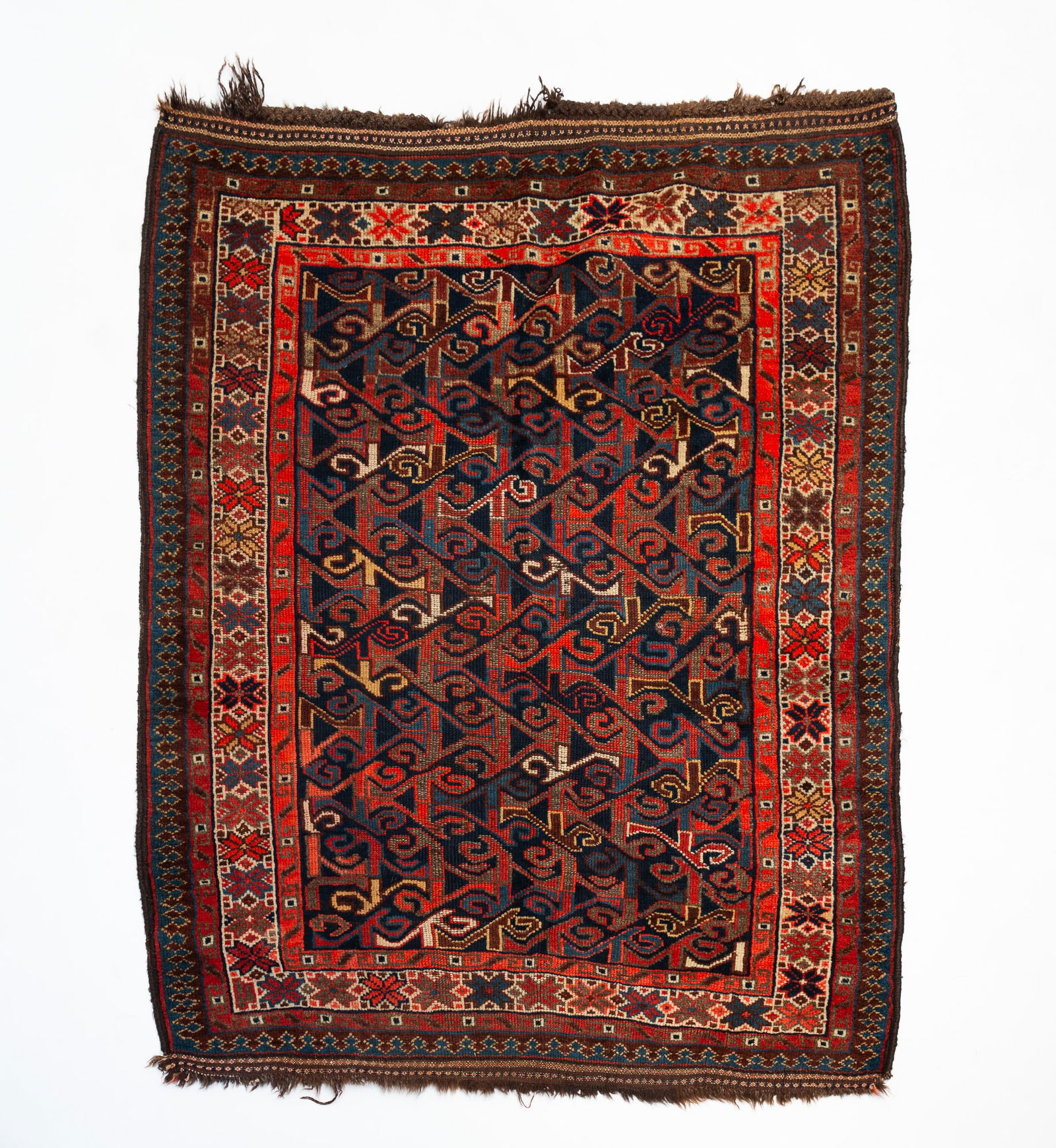 PERSIAN AFSHAR WOOL AREA RUG. 41"w. 50.5"l. (1 of 4)