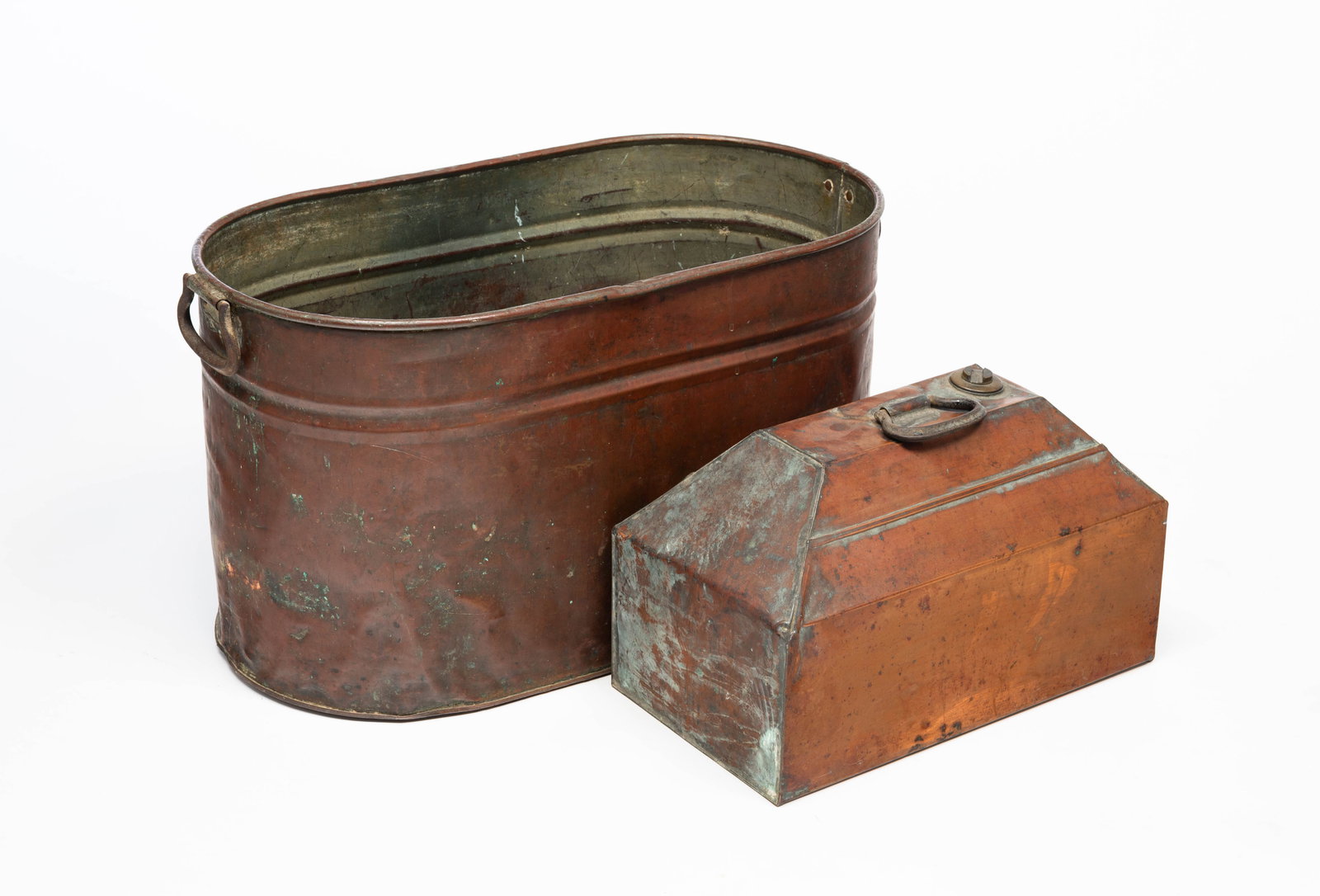 AMERICAN COPPER BOILER AND KEROSENE PAIL. (1 of 5)