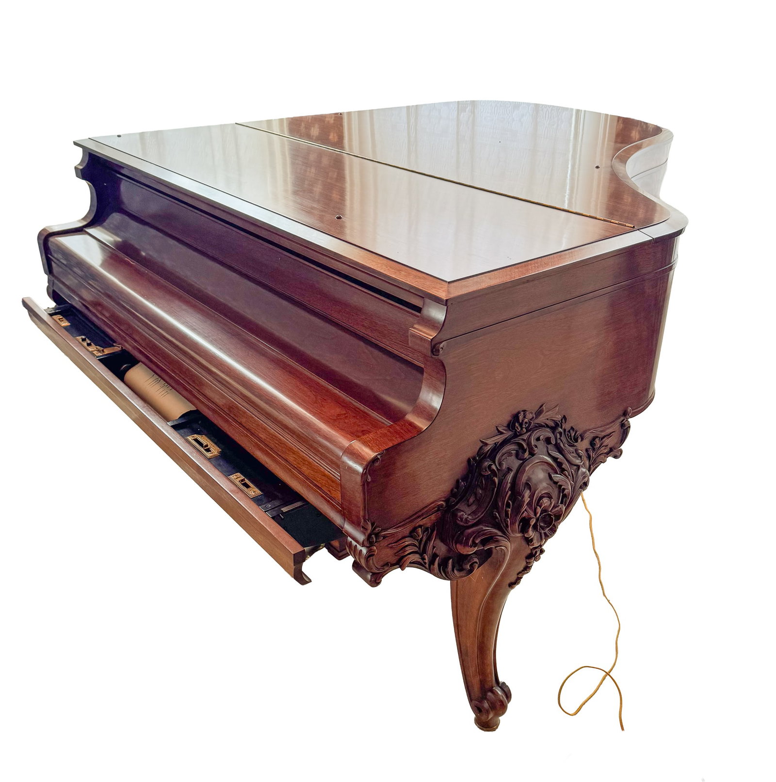 MARSHALL & WENDELL GRAND PLAYER PIANO. (1 of 8)