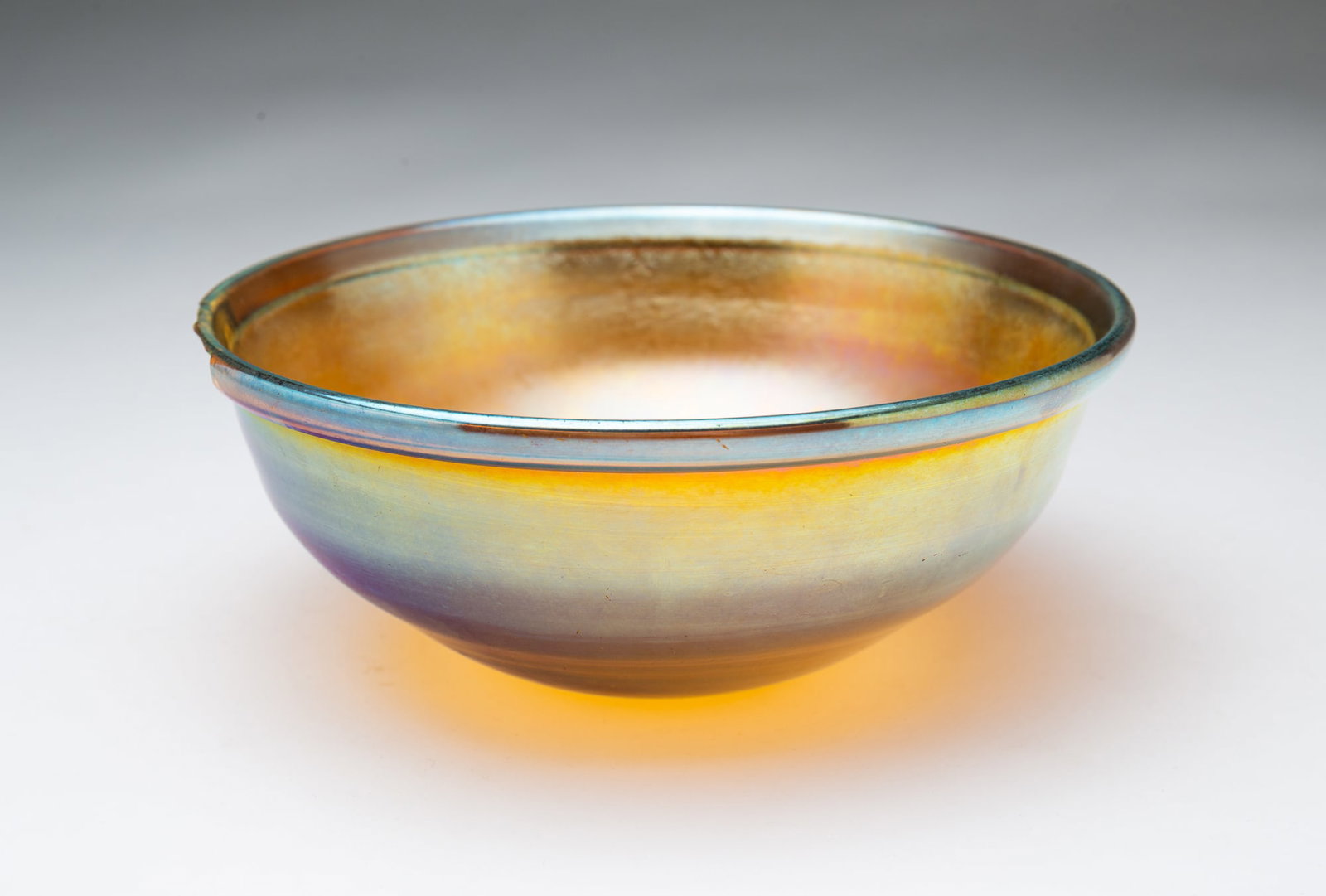 TIFFANY FAVRILE GLASS BOWL. (1 of 5)