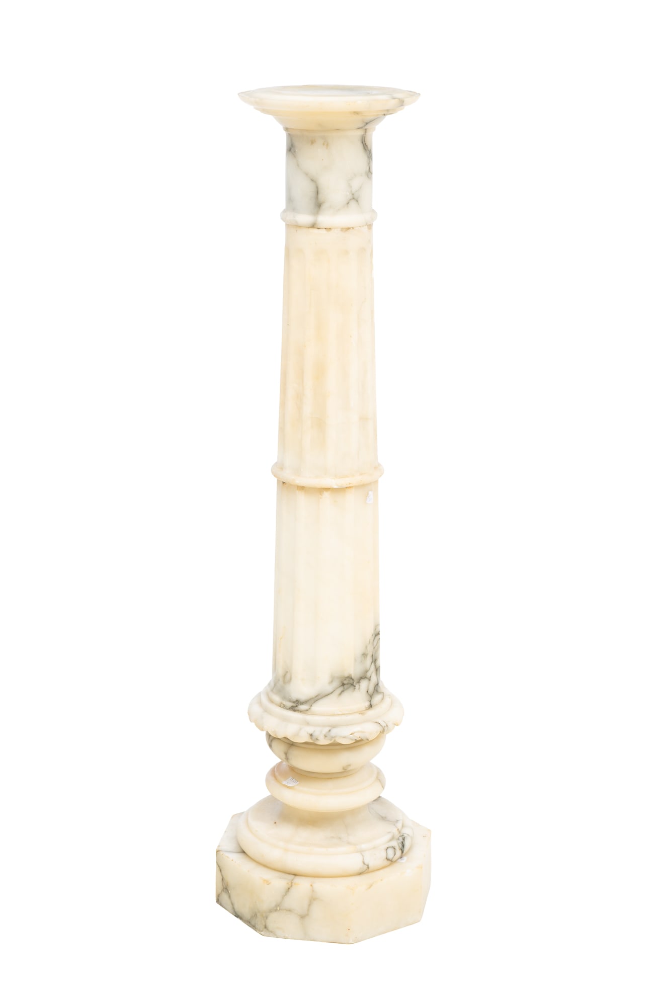 ITALIAN MARBLE PEDESTAL. (1 of 5)