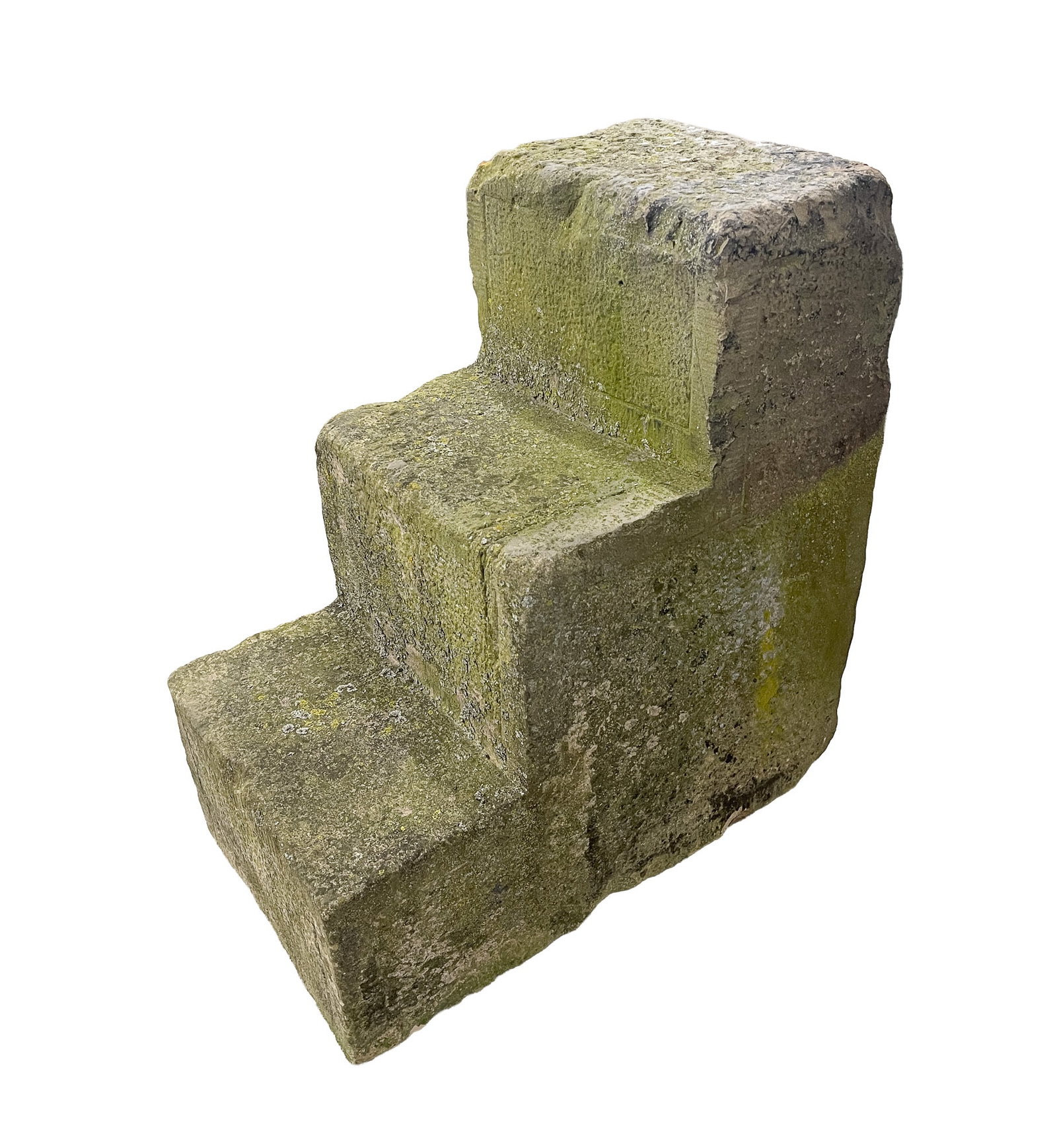 AMERICAN CUT SANDSTONE CARRIAGE STEPS. (1 of 3)