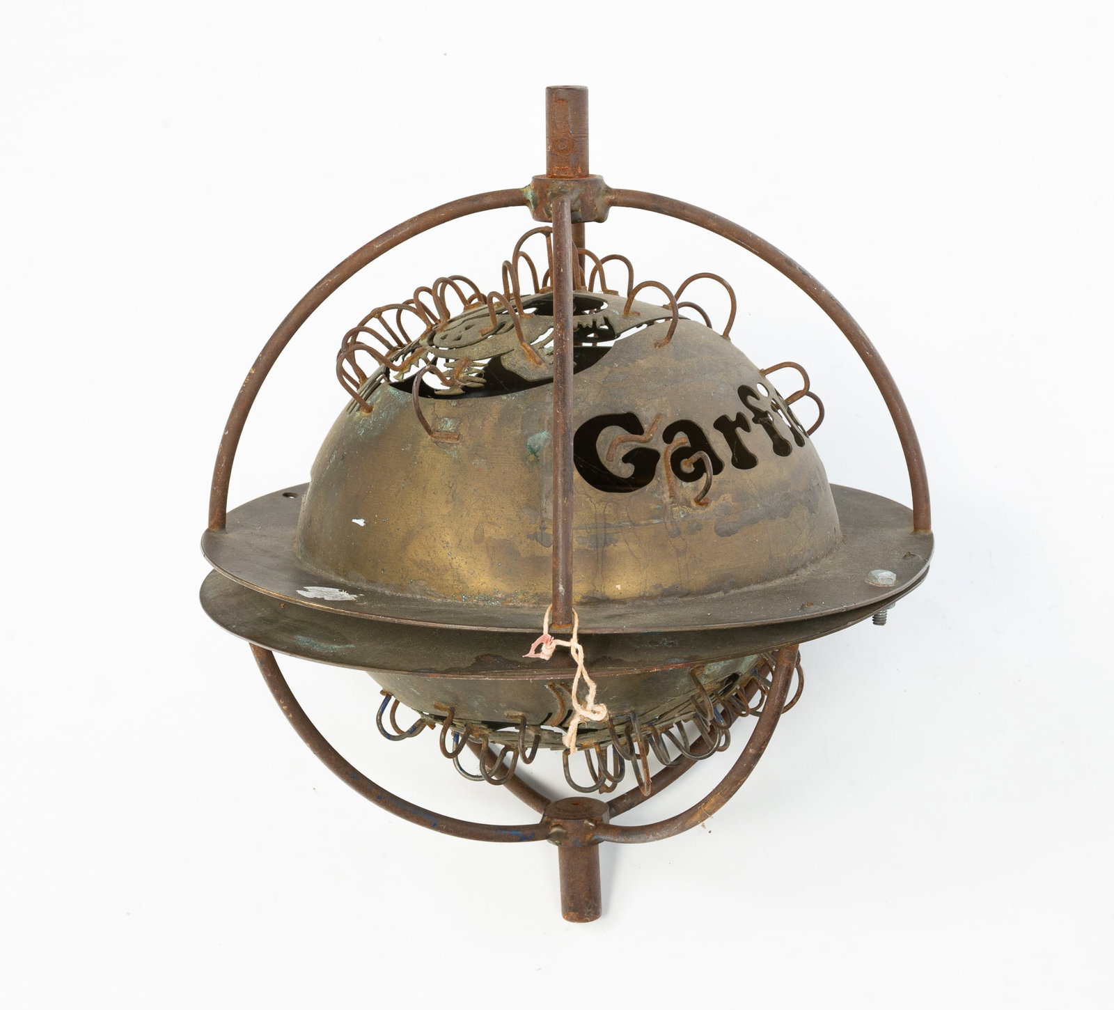 ARMILLARY STYLE GARFIELD GARDEN ART. (1 of 5)