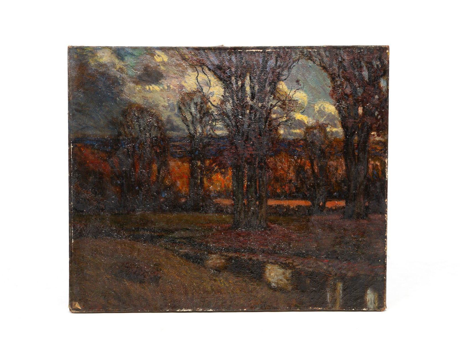 EDWARD PARKER HAYDEN (OHIO/NEW YORK/MASSACHUSETTS, 1858-1922) "SPRING TIME" OIL ON CANVAS. (1 of 6)