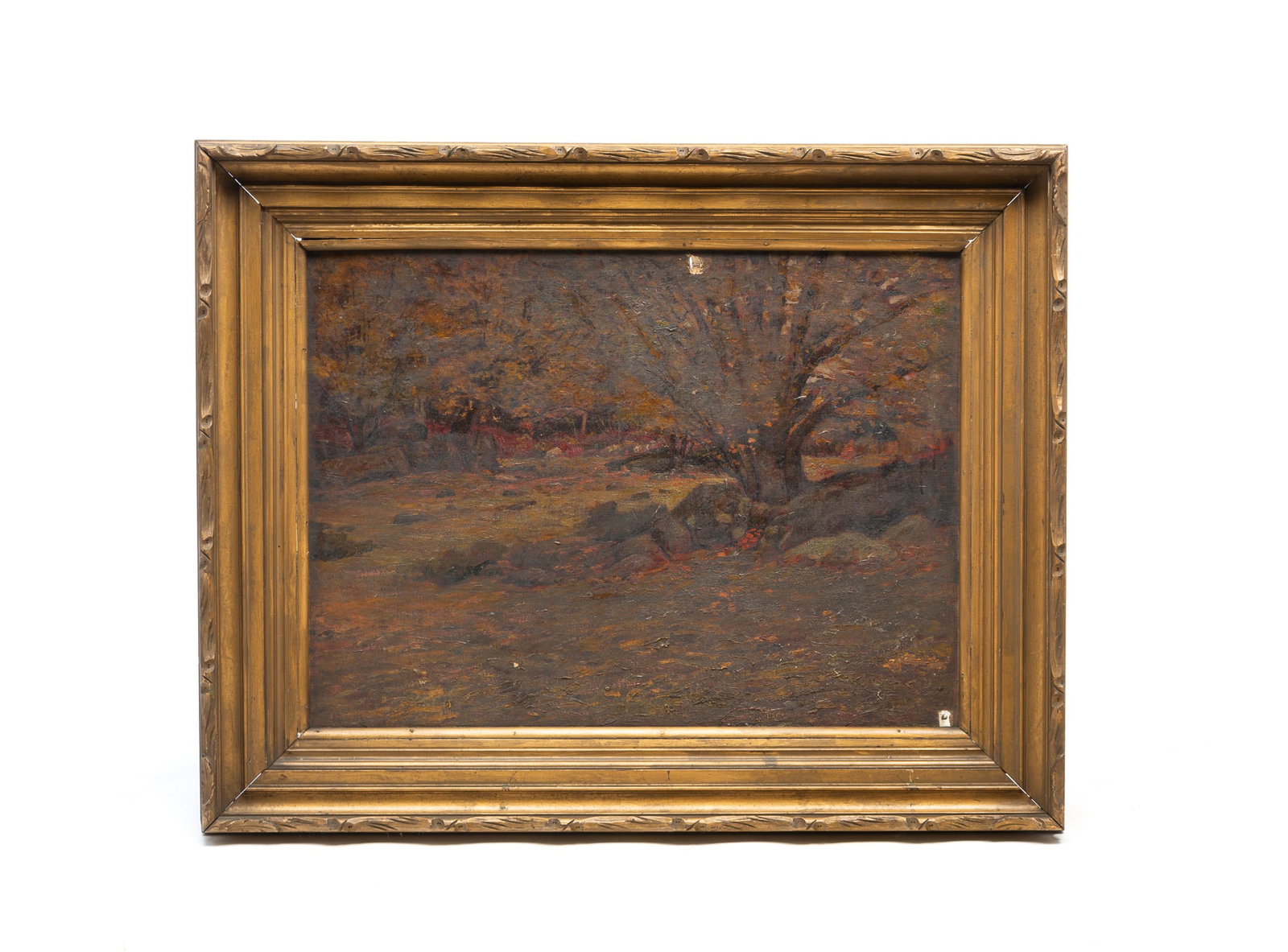 EDWARD PARKER HAYDEN (OHIO/NEW YORK/MASSACHUSETTS, 1858-1922) OIL ON CANVAS AUTUMNAL LANDSCAPE. (1 of 5)