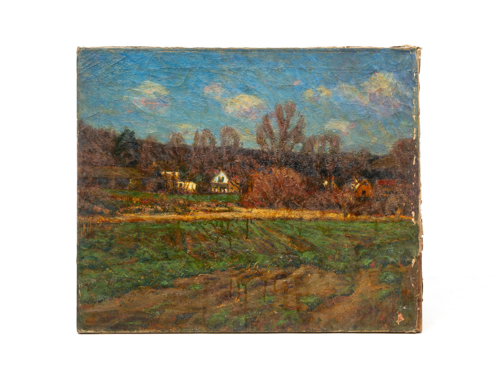 EDWARD PARKER HAYDEN (OHIO/NEW YORK/MASSACHUSETTS, 1858-1922) OIL ON CANVAS OF LANDSCAPE WITH (1 of 3)